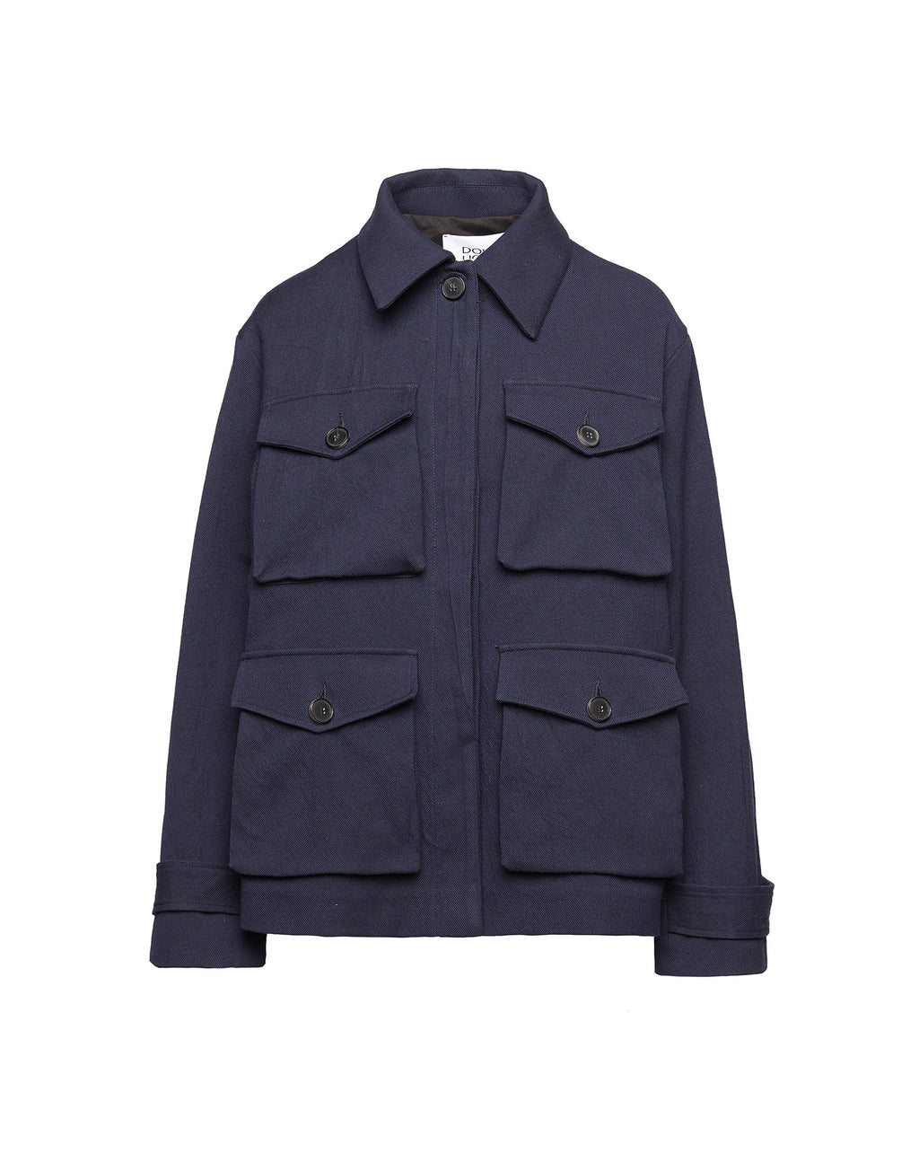 DOUUOD Giacca in Tricotina Crincle Washed