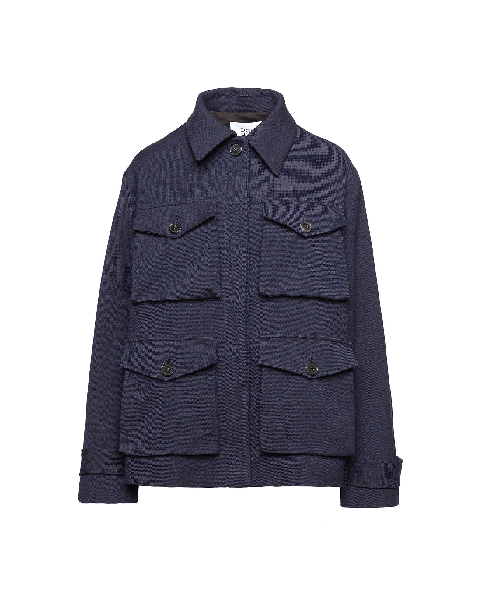 DOUUOD Giacca in Tricotina Crincle Washed