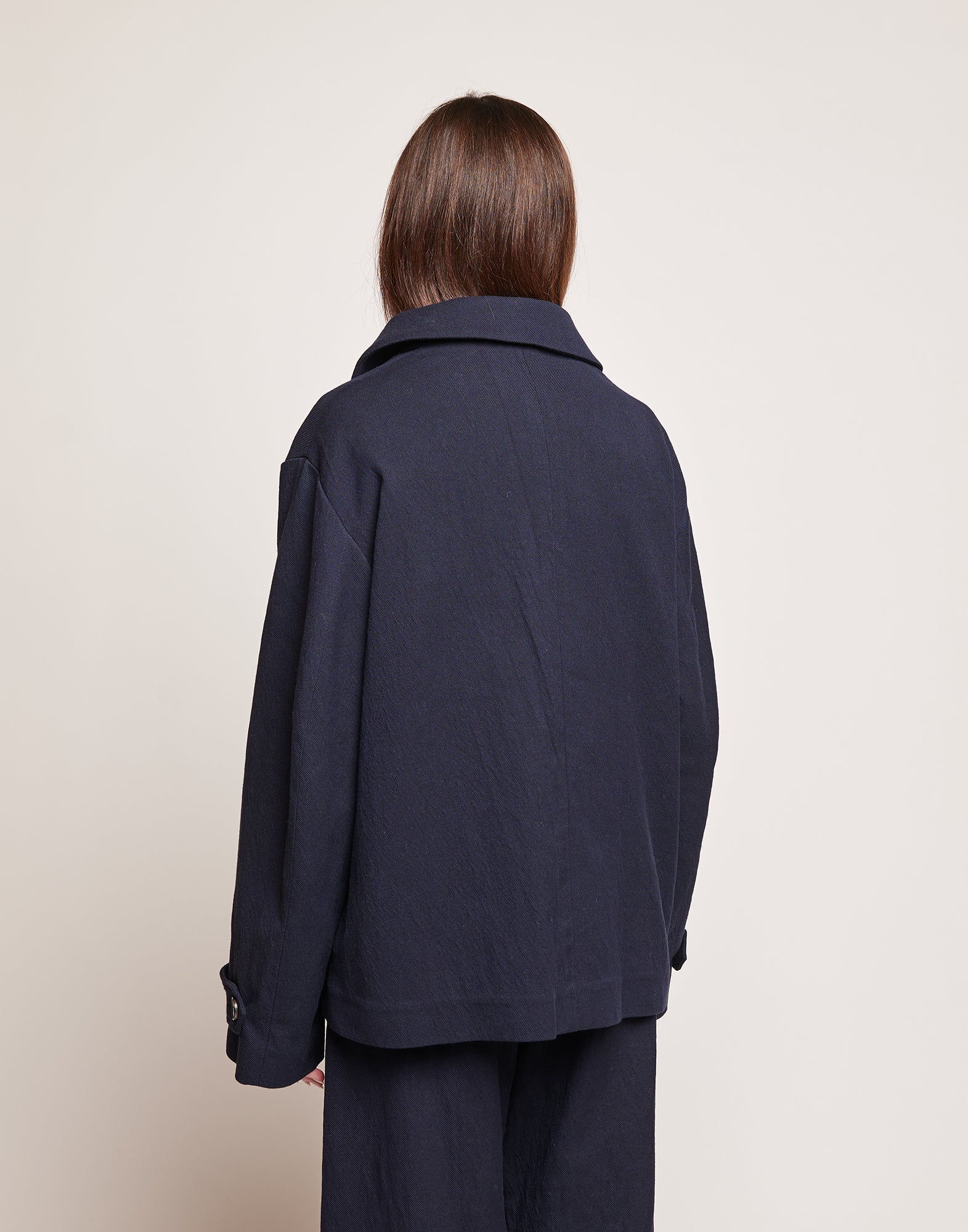 DOUUOD Giacca in Tricotina Crincle Washed
