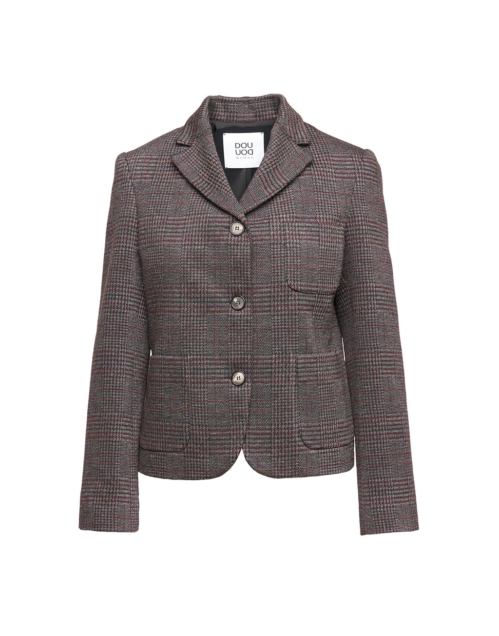 DOUUOD Giacca in Galles Jacquard