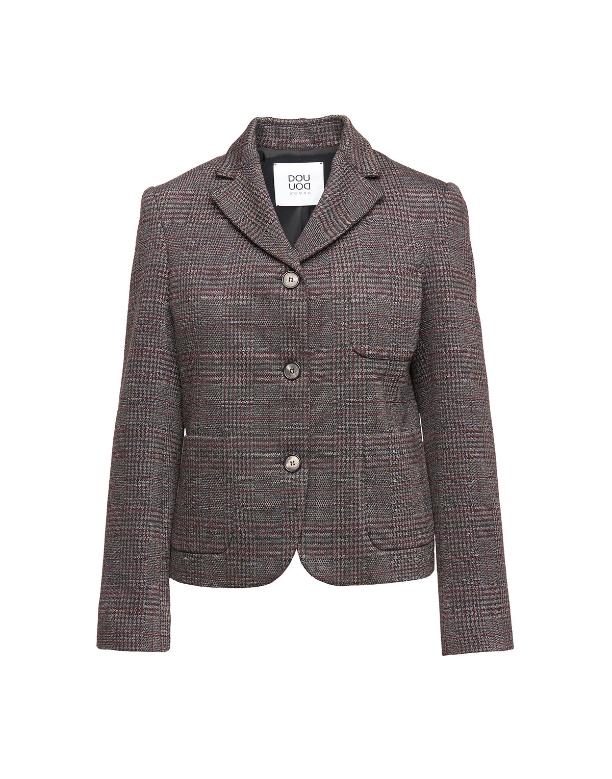 DOUUOD Giacca in Galles Jacquard