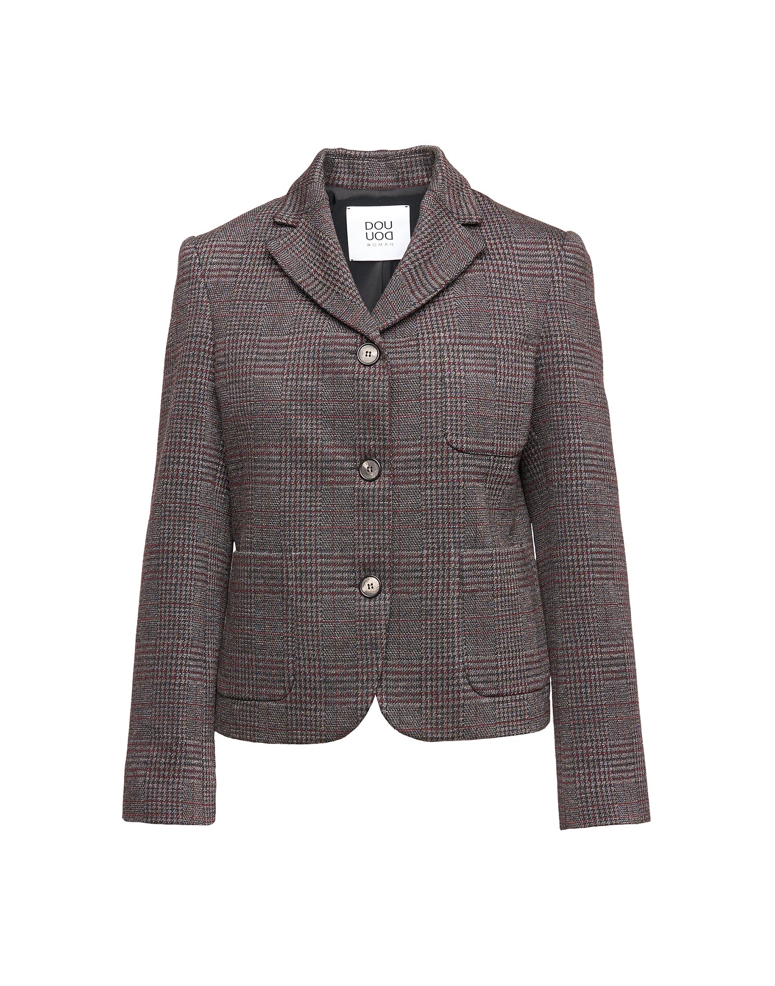 DOUUOD Giacca in Galles Jacquard