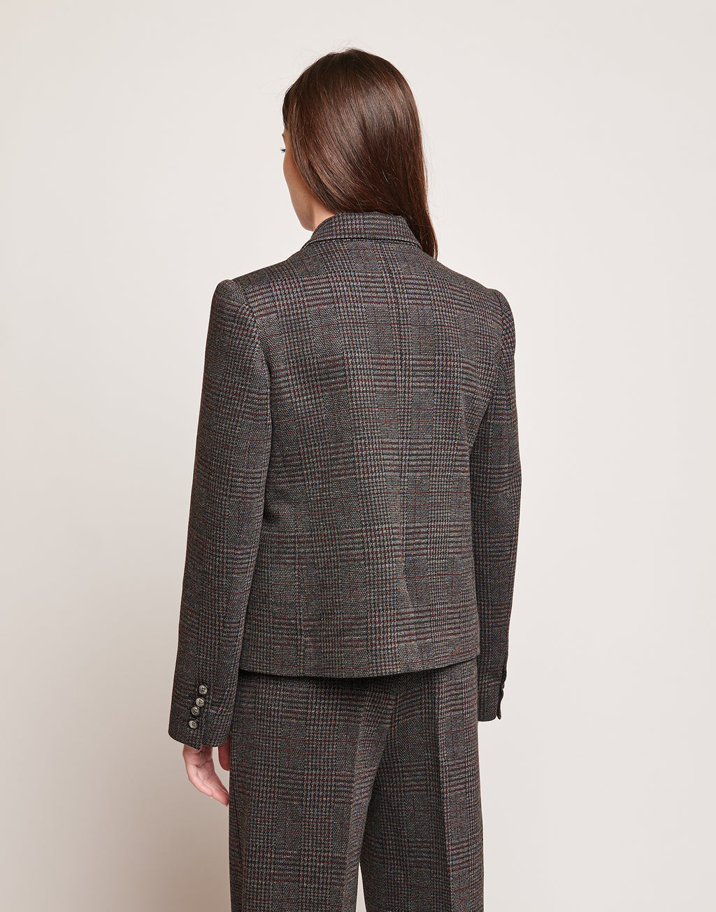 DOUUOD Giacca in Galles Jacquard