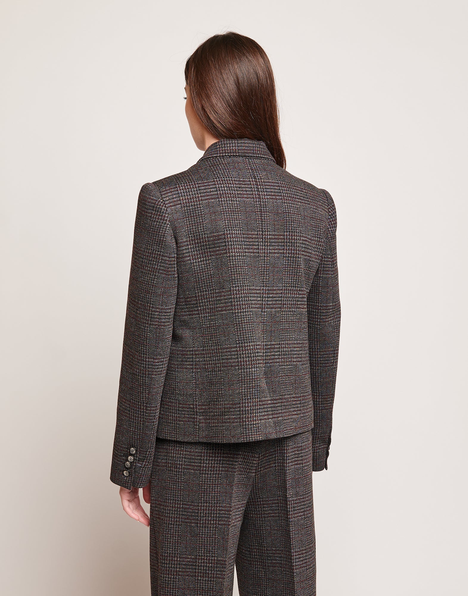 DOUUOD Giacca in Galles Jacquard