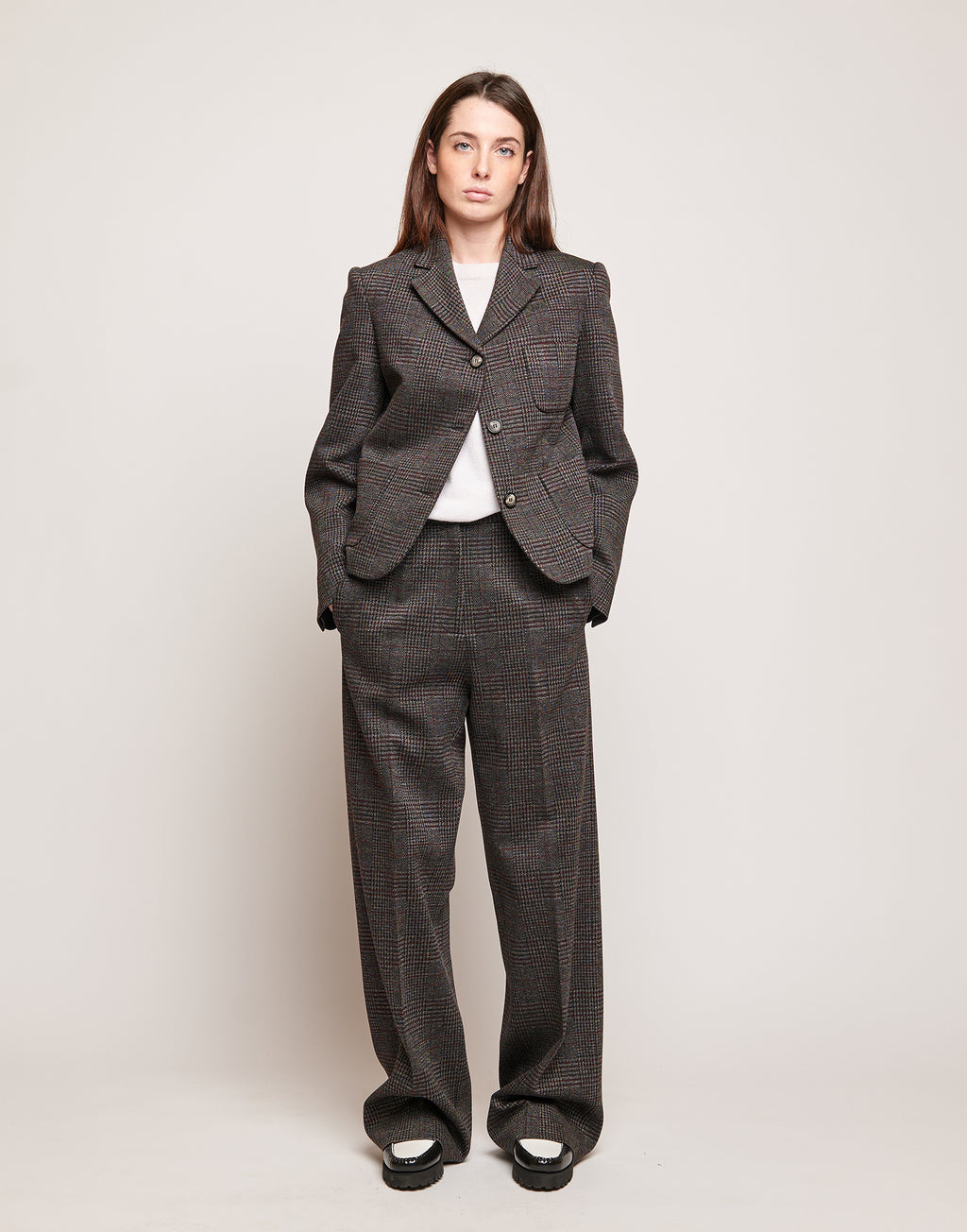 DOUUOD Giacca in Galles Jacquard
