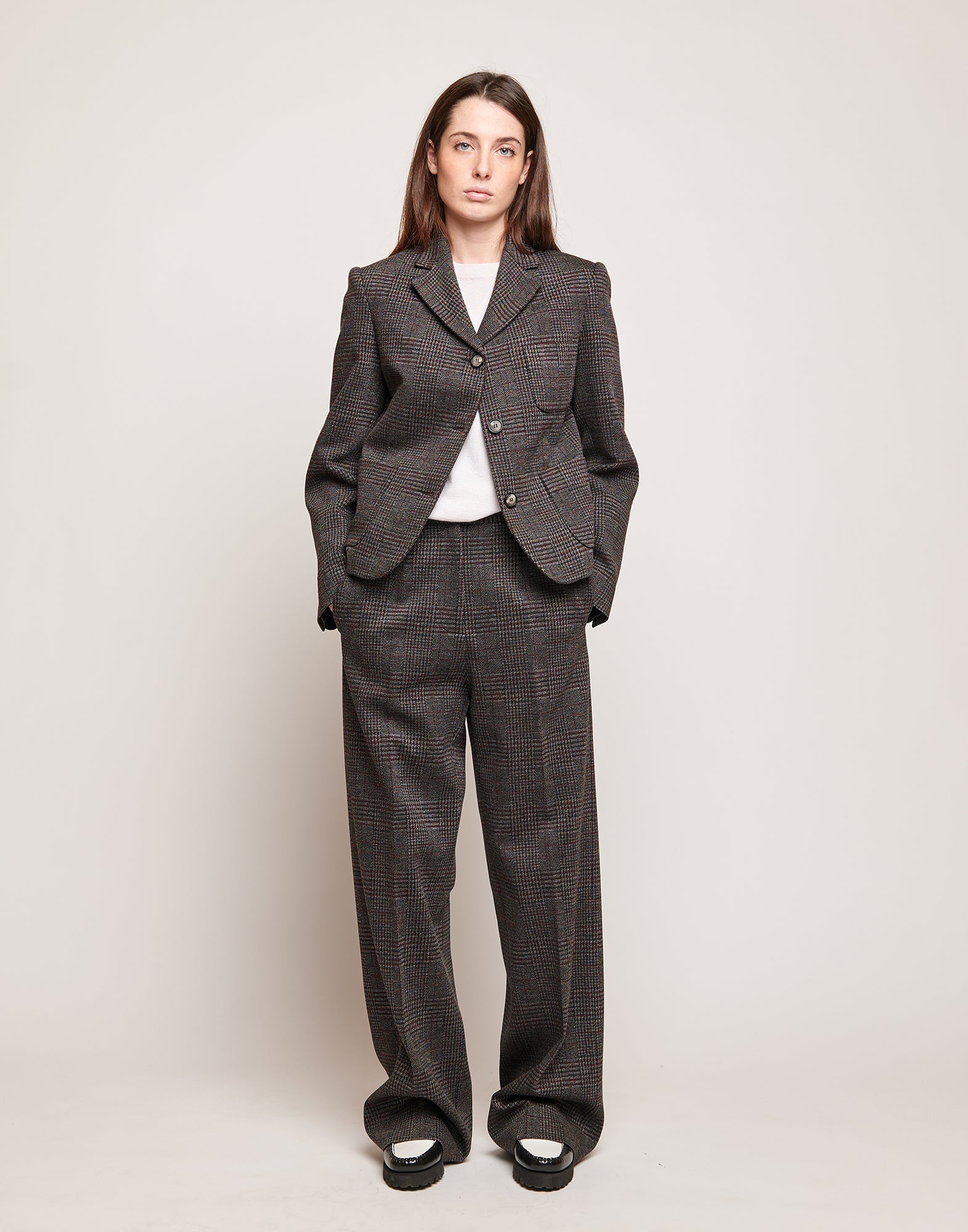 DOUUOD Giacca in Galles Jacquard