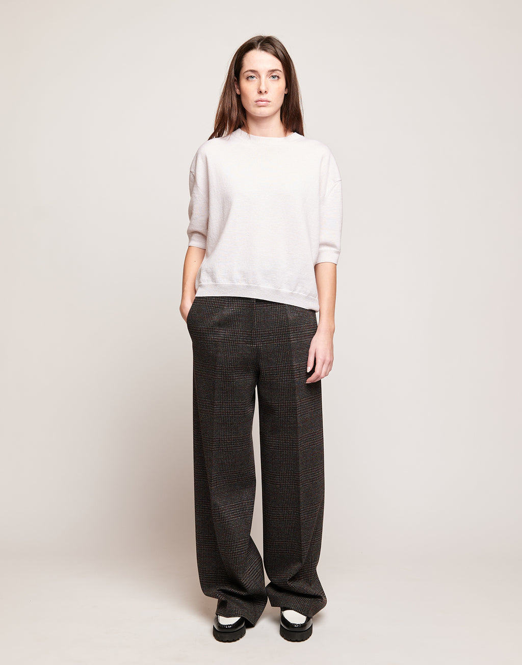 DOUUOD Pantaloni Maschili in Galles Jacquard