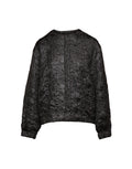 DOUUOD Bomber in Matelassé Floreale Cinzato