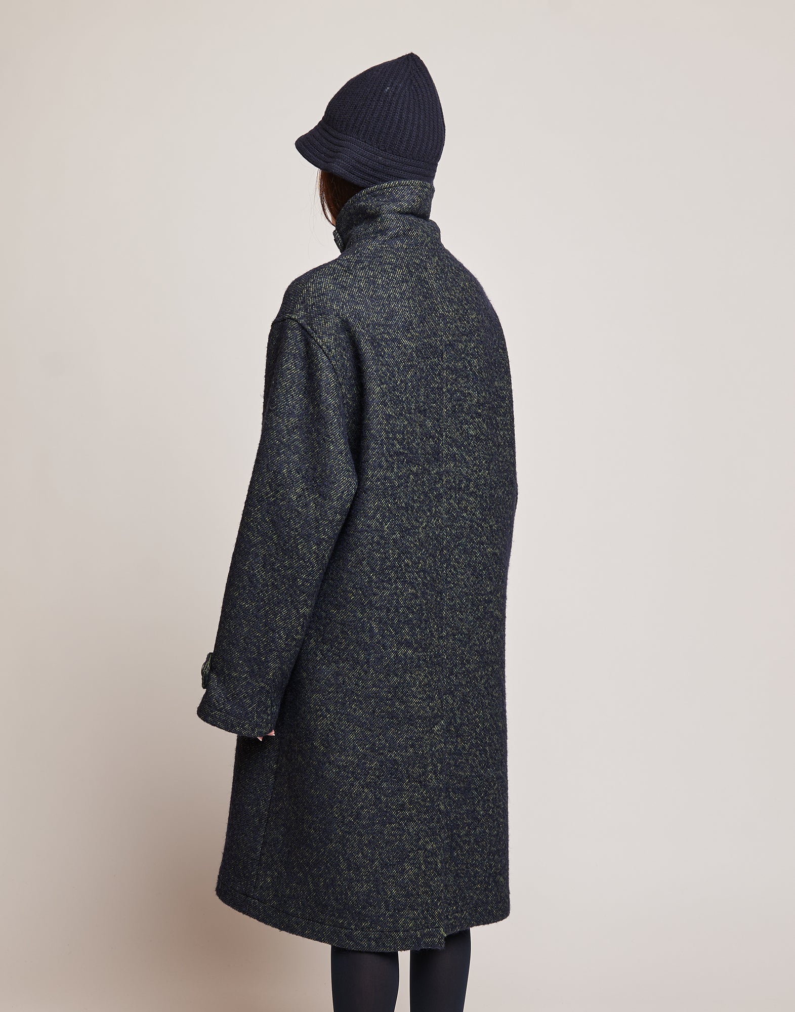 DOUUOD Cappotto Maschile in Doppio Diagonale Bouclé