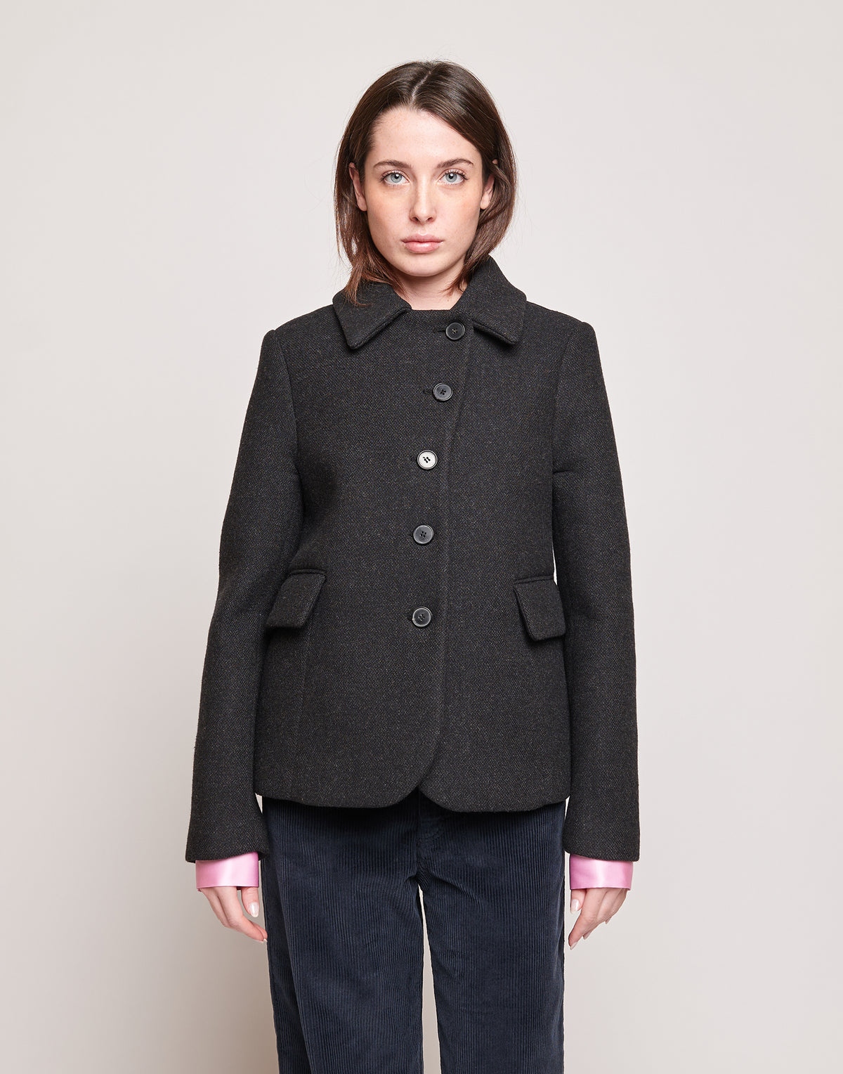 DOUUOD Giacca Pesante in Bonded Tecno Neoprene