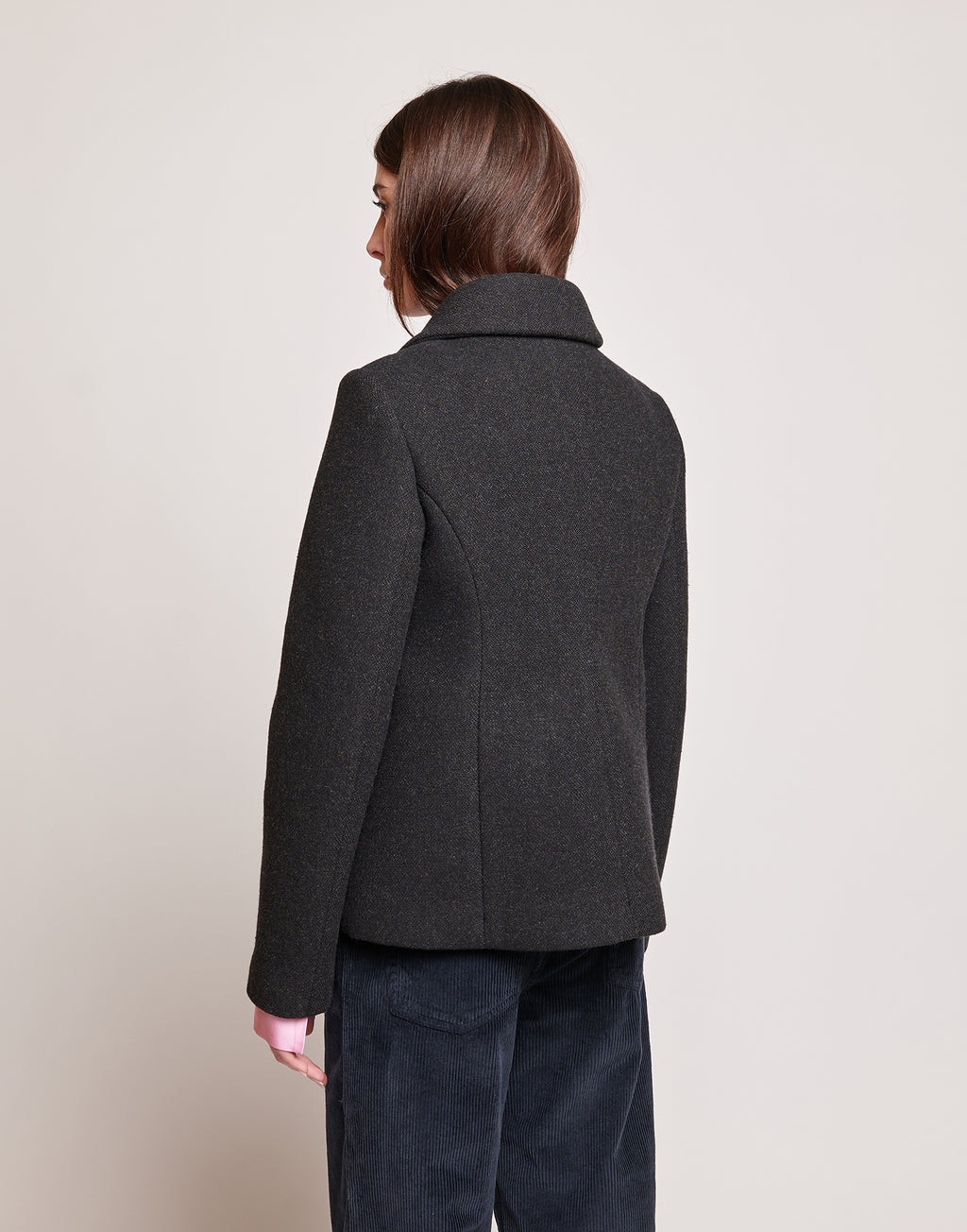 DOUUOD Giacca Pesante in Bonded Tecno Neoprene