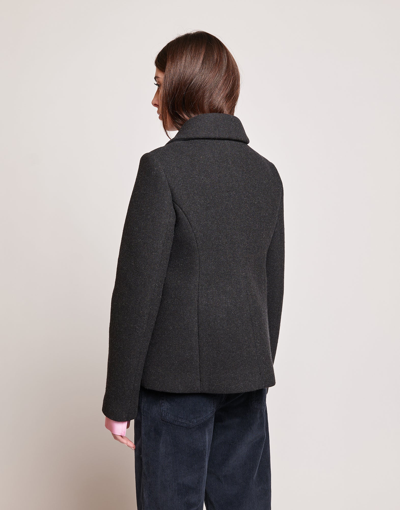 DOUUOD Giacca Pesante in Bonded Tecno Neoprene