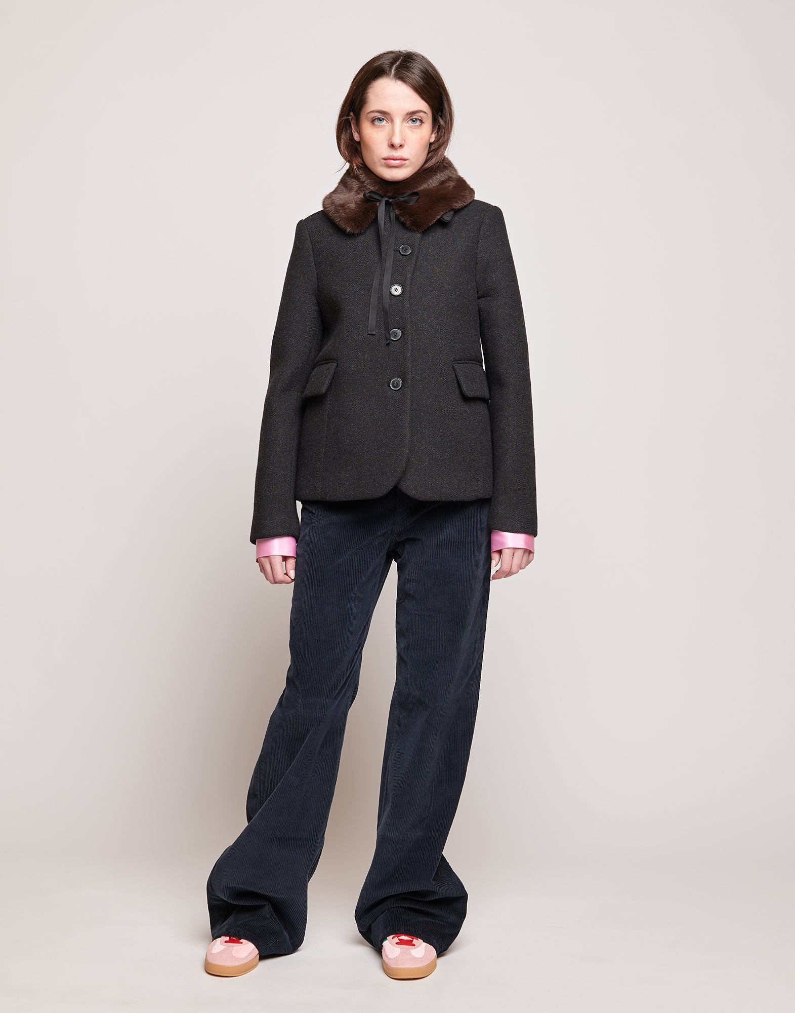 DOUUOD Giacca Pesante in Bonded Tecno Neoprene