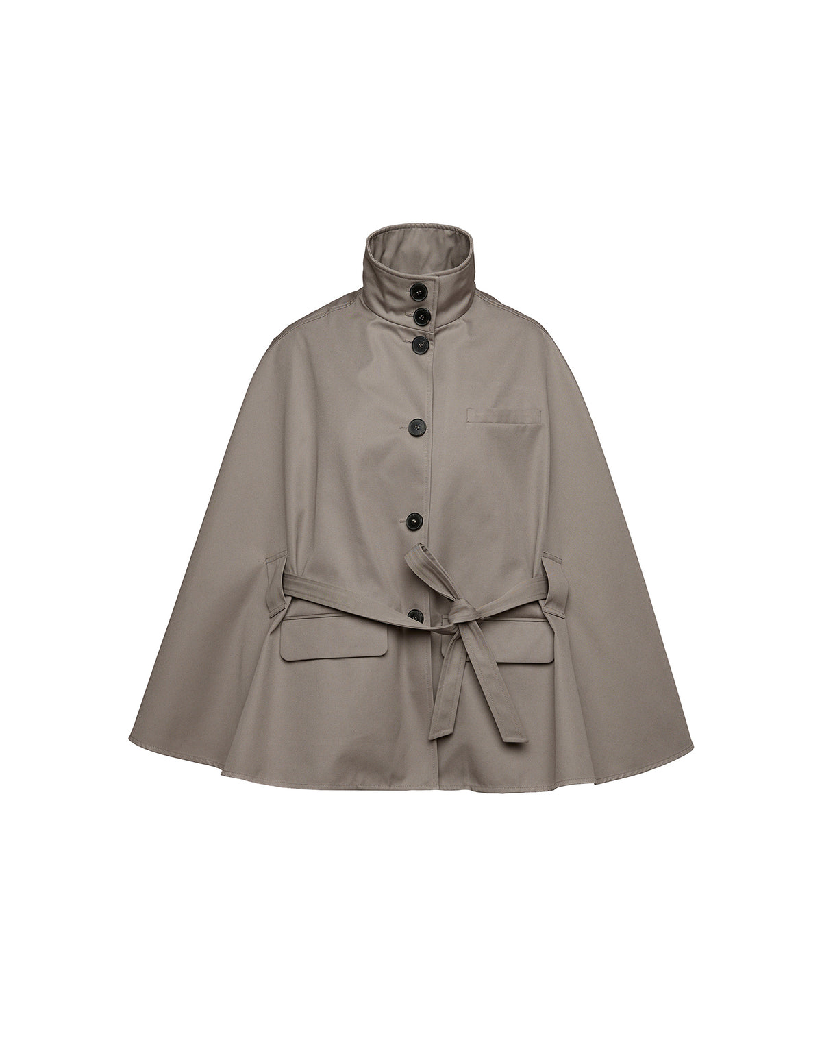 DOUUOD Cappa a Ruota in Tecno Coat Water Repellent Fango