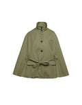 DOUUOD Cappa a Ruota in Tecno Coat Water Repellent Militare