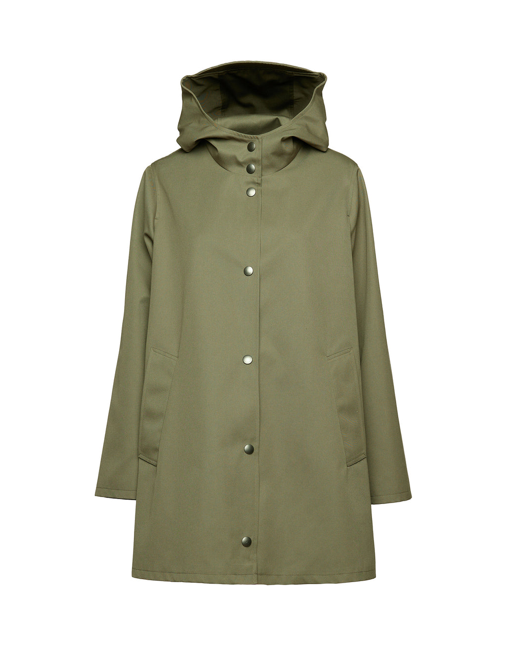 DOUUOD Impermeabile in Tecno Coat Water Repellent Militare
