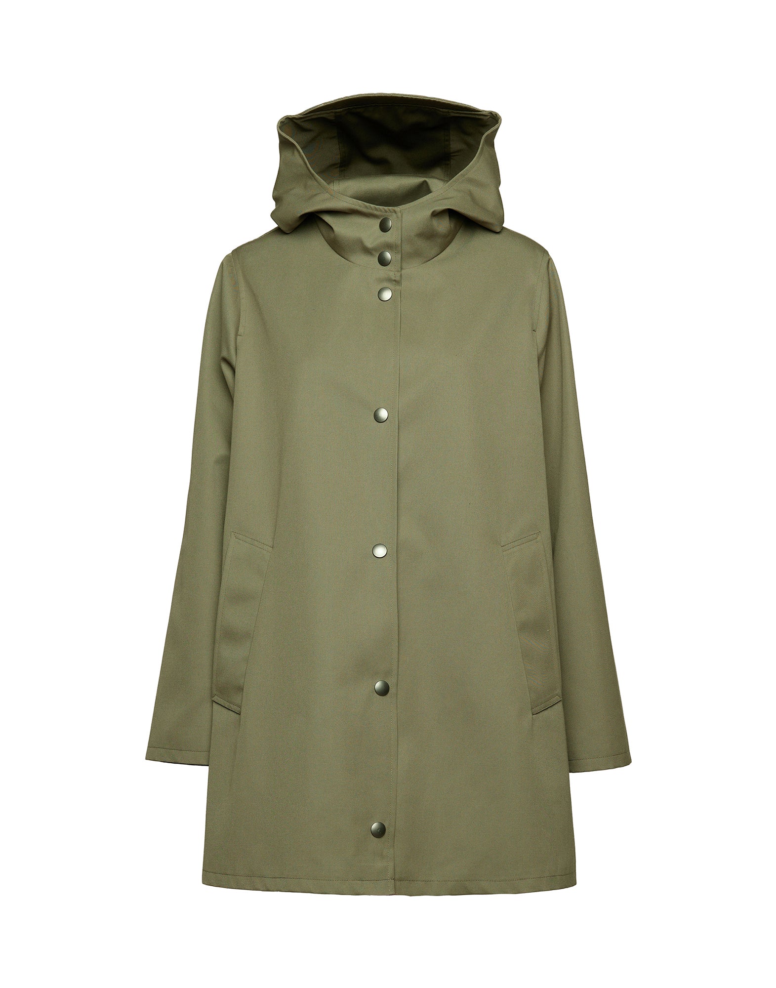 DOUUOD Impermeabile in Tecno Coat Water Repellent Militare