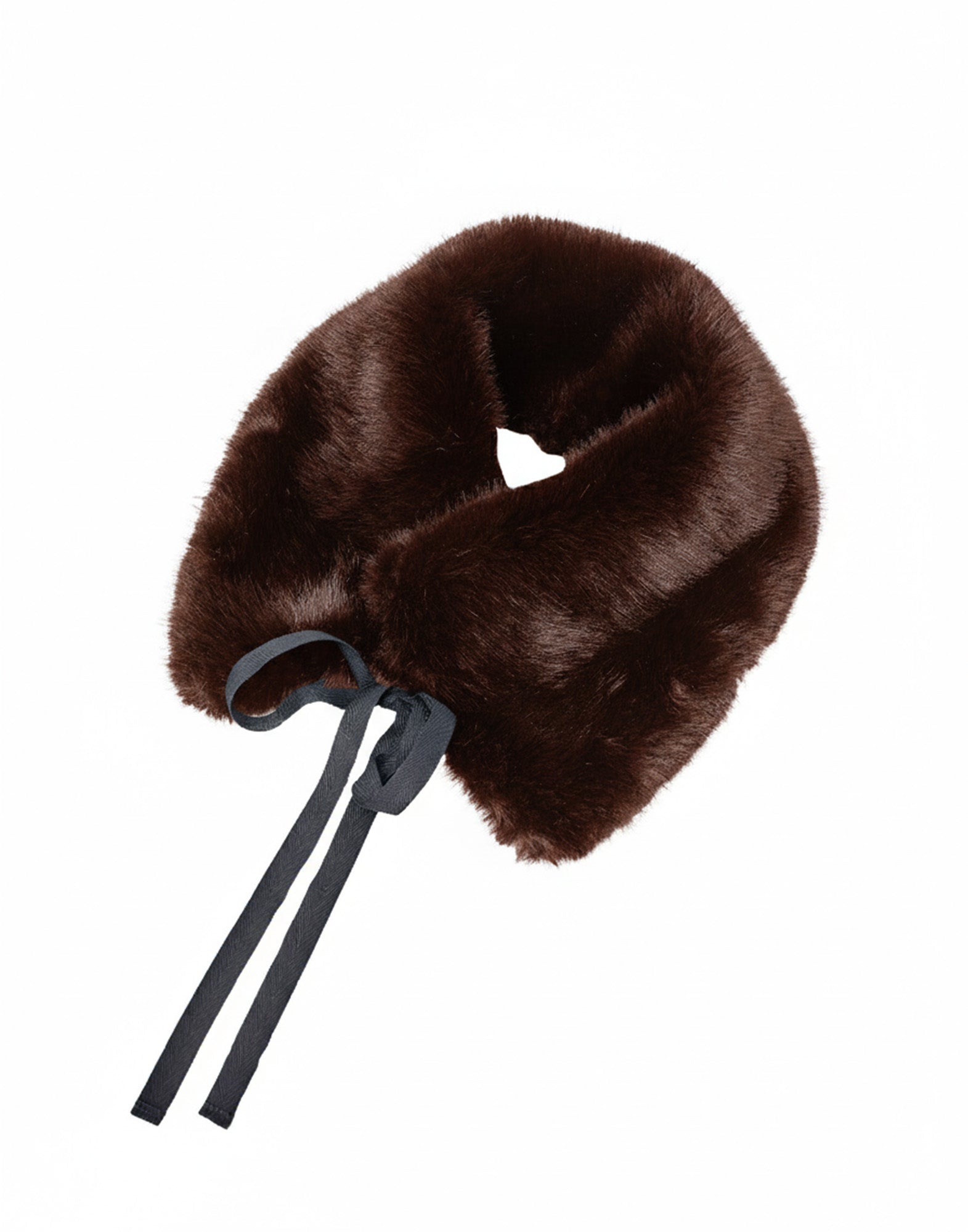 DOUUOD Collo in Ecopelliccia con Lacci Ciocco