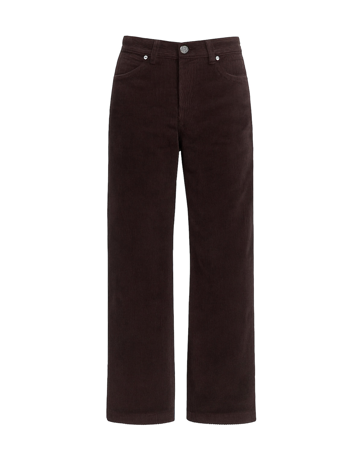 DOUUOD Pantaloni a Palazzo in Velluto 500 Righe Ciocco