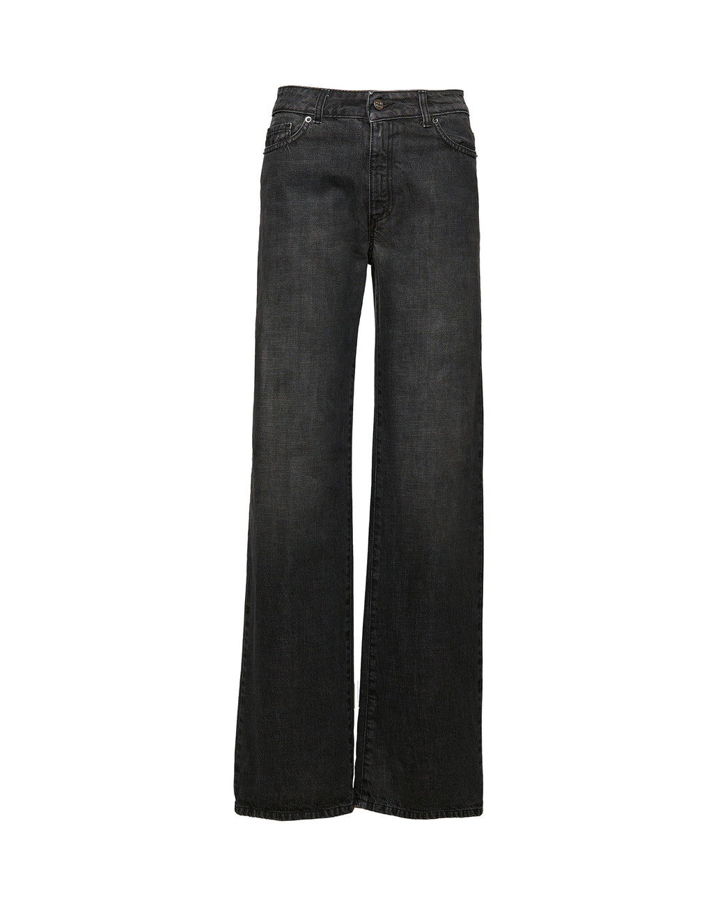 DOUUOD Jeans 5 Tasche a Palazzo Grigio Fumo