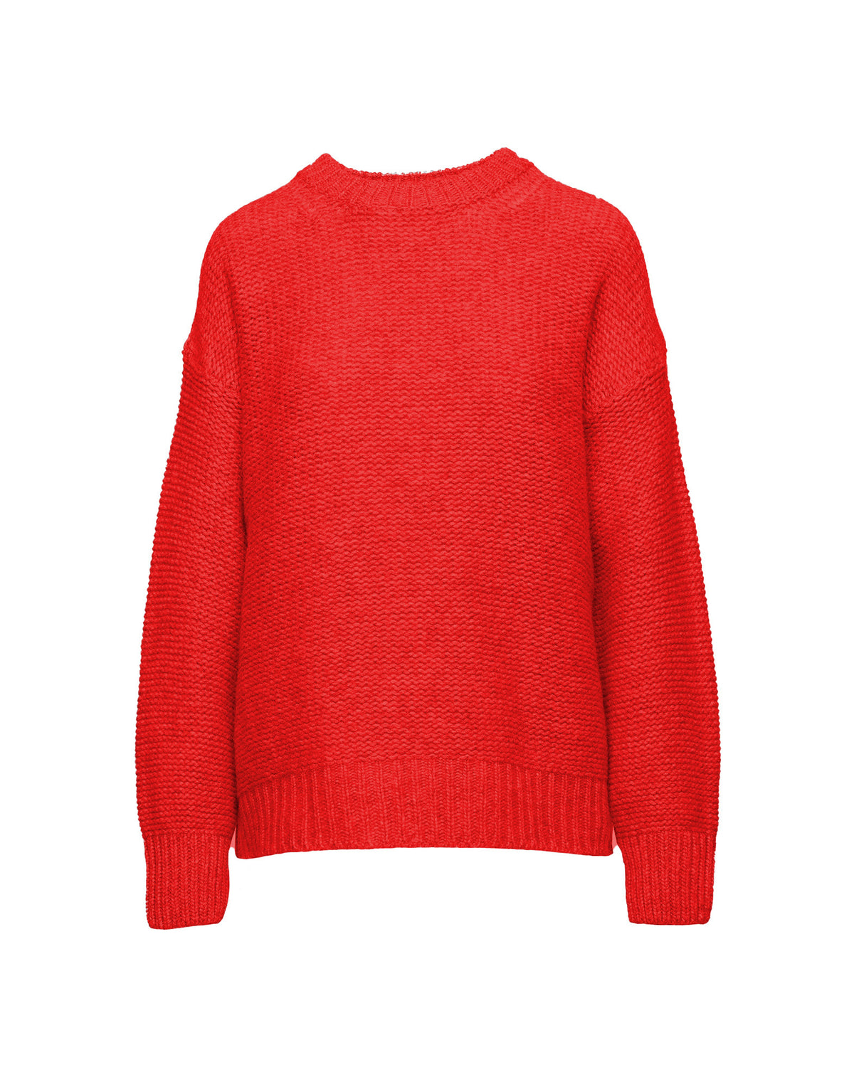 DOUUOD Maglione Girocollo in Lana e Cashmere Lacca