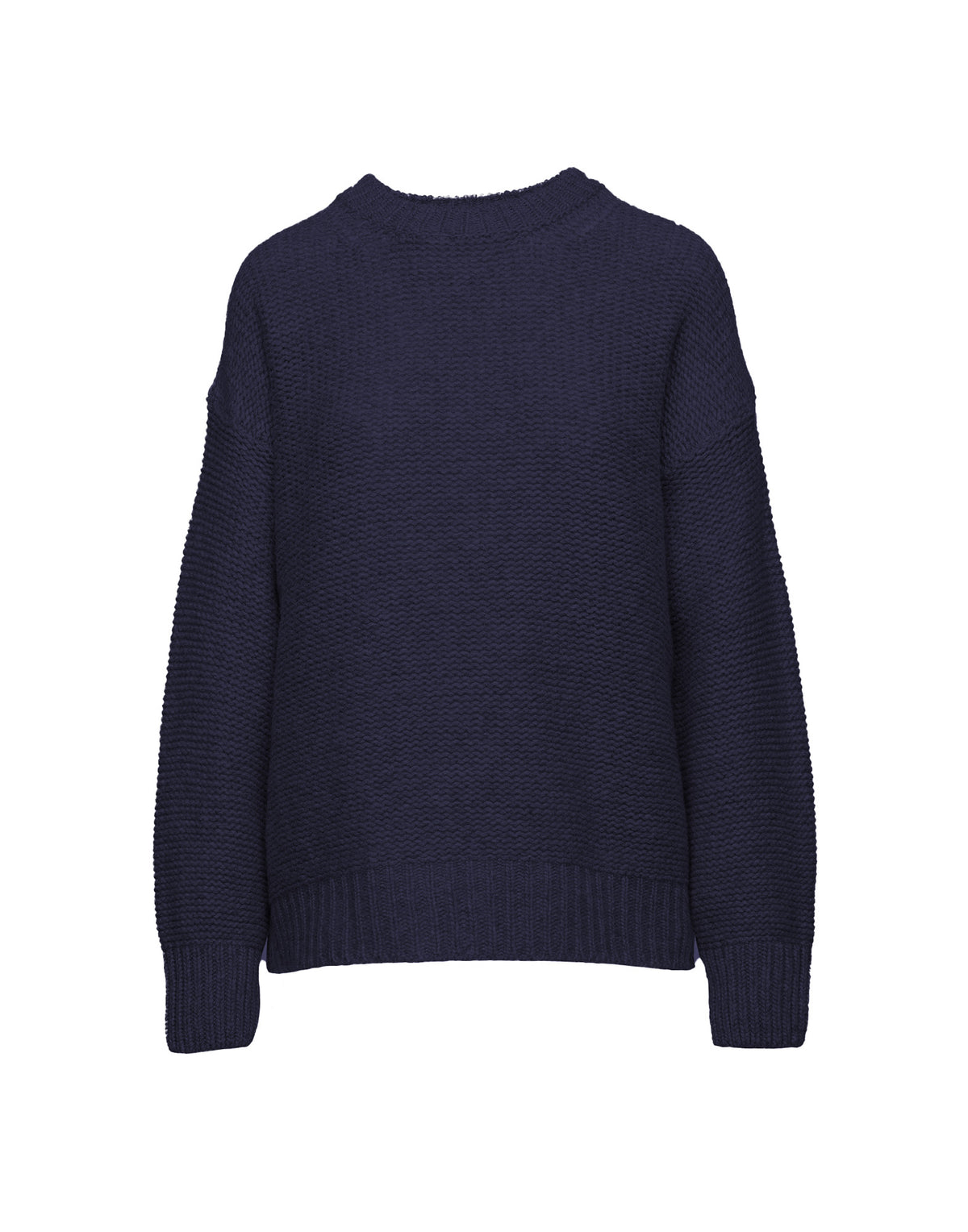 DOUUOD Maglione Girocollo in Lana e Cashmere Oltremare