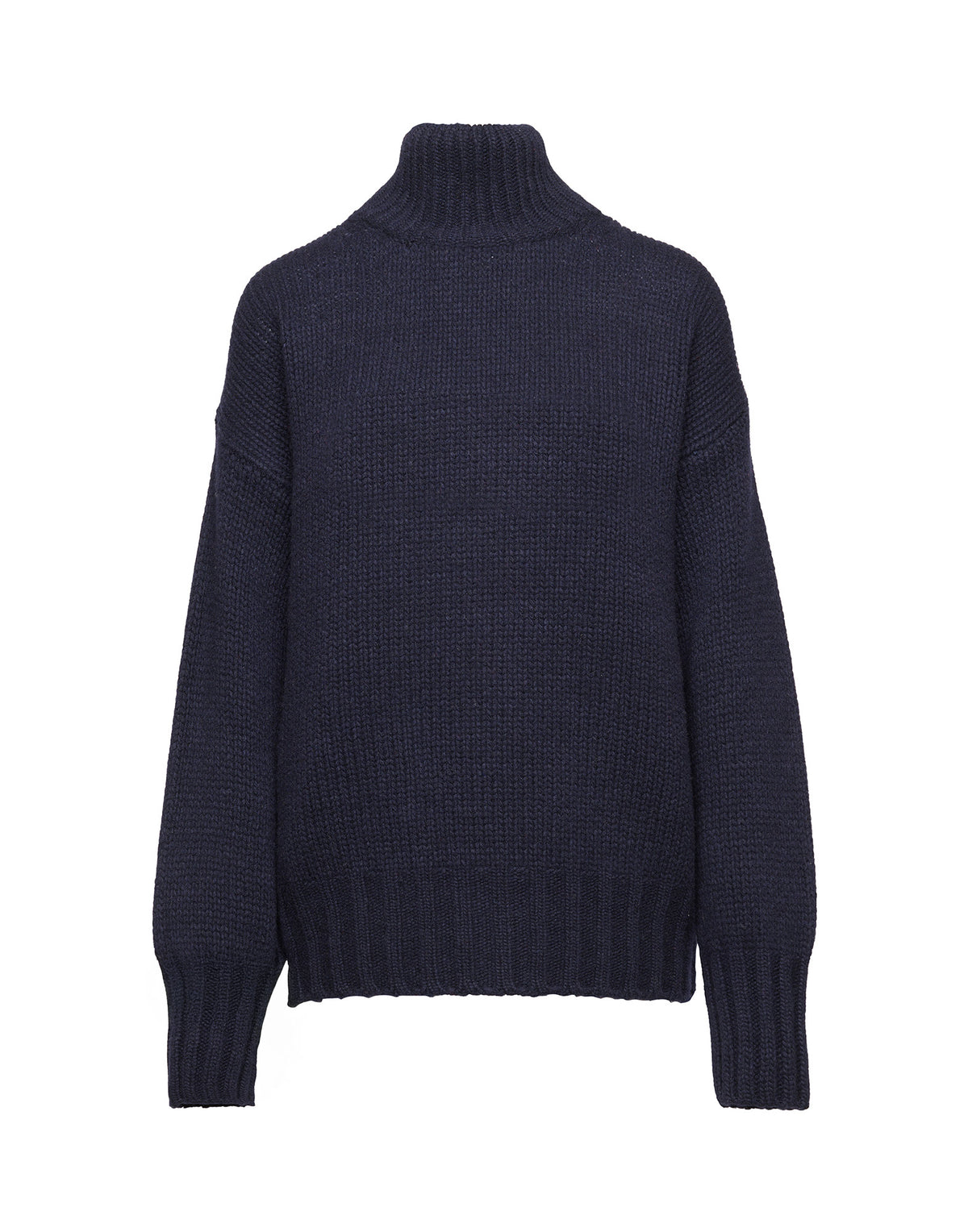 DOUUOD Maglione Dolcevita in Lana e Cashmere Oltremare