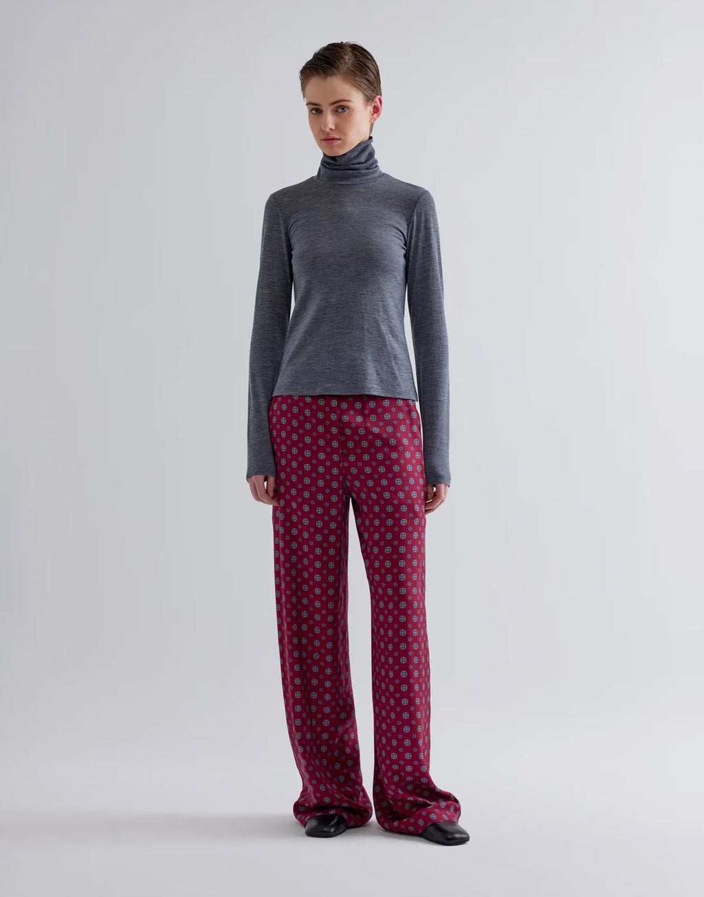 ERIKA CAVALLINI Lupetto Adriel in Jersey di Lana Dark Grey