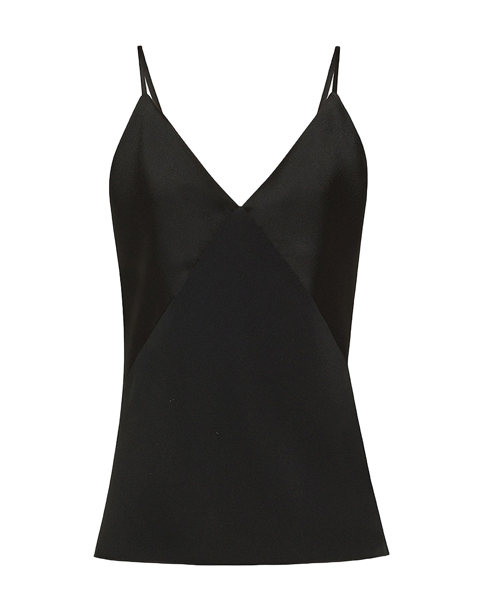 FORTE FORTE Top in Raso Envers Satin Nero