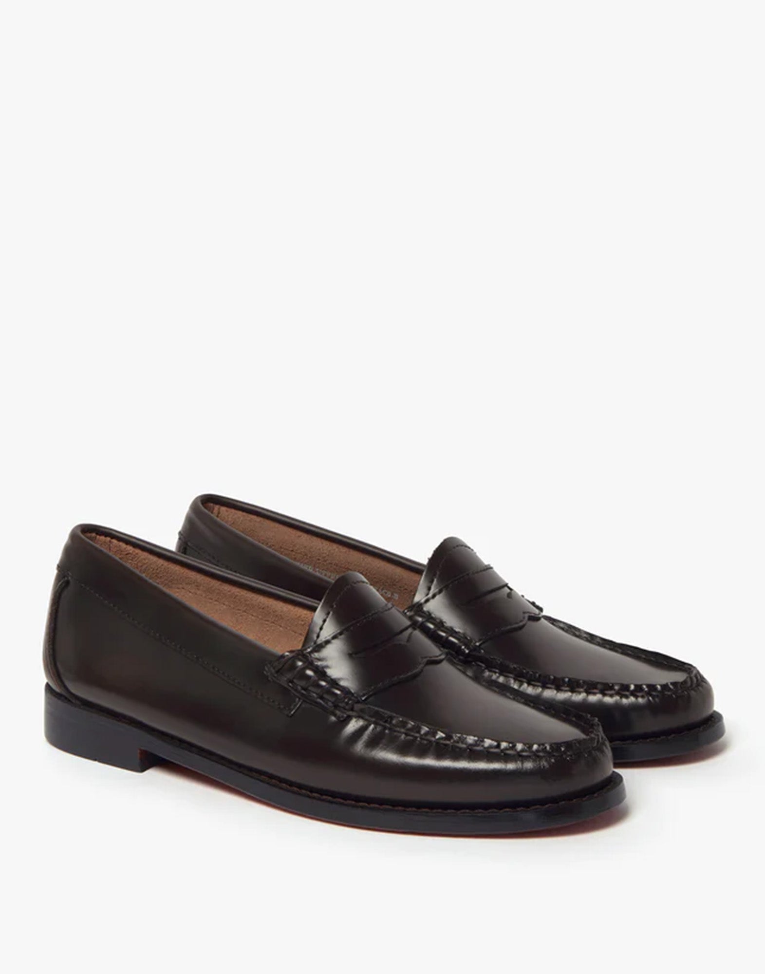 GH BASS Mocassini Weejuns Penny in Pelle Chocolate