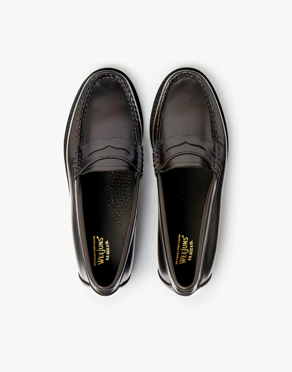 GH BASS Mocassini Weejuns Penny in Pelle Chocolate