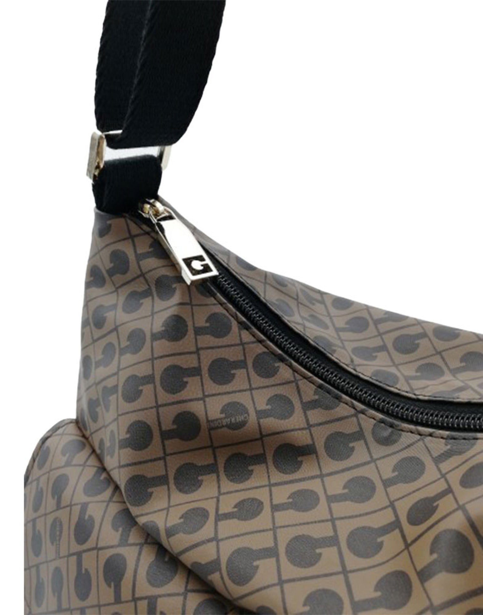 GHERARDINI Borsa a Tracolla Multitasche in Tessuto Softy Toffee