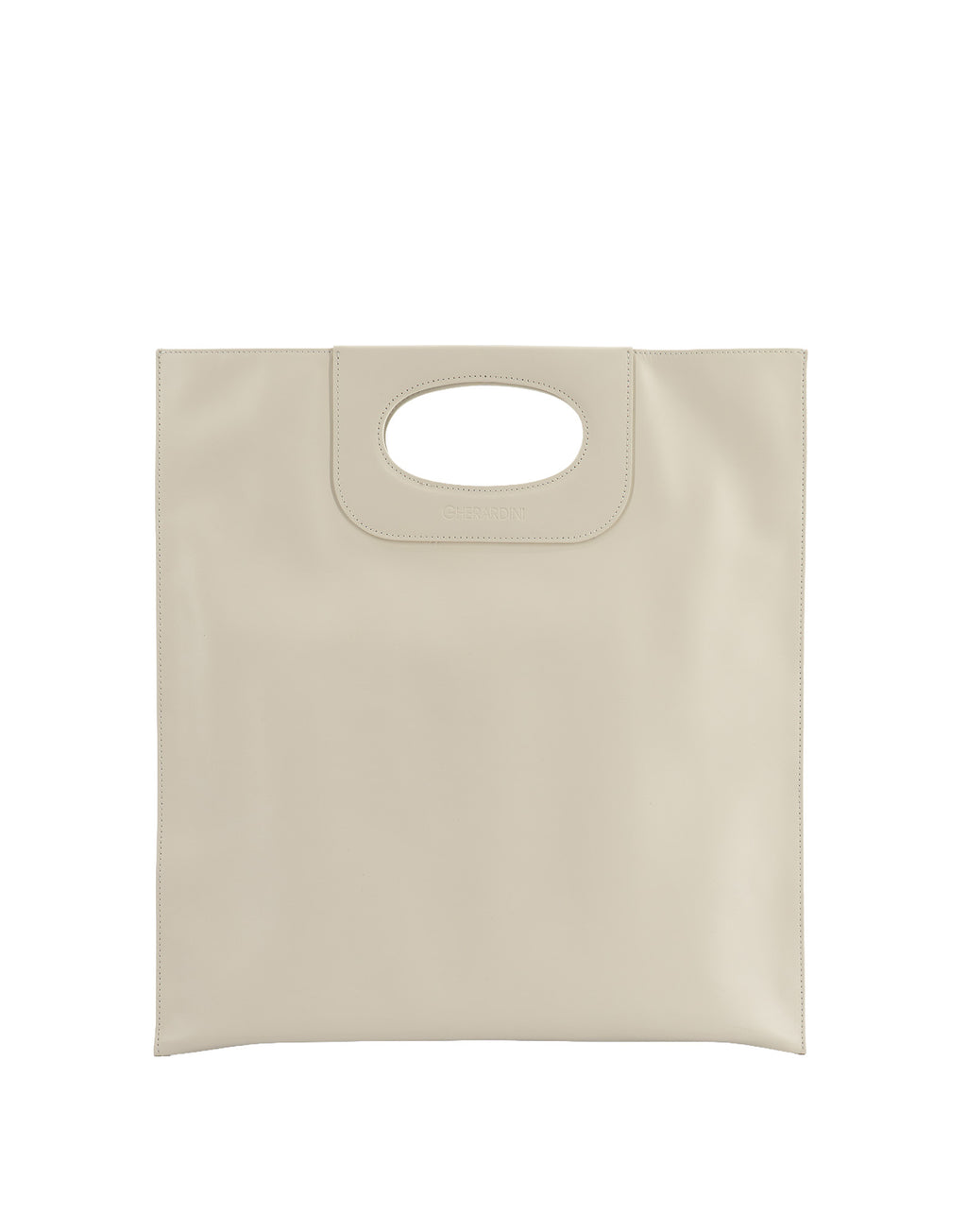 GHERARDINI Piattina Edizione Limitata in Pelle Off White