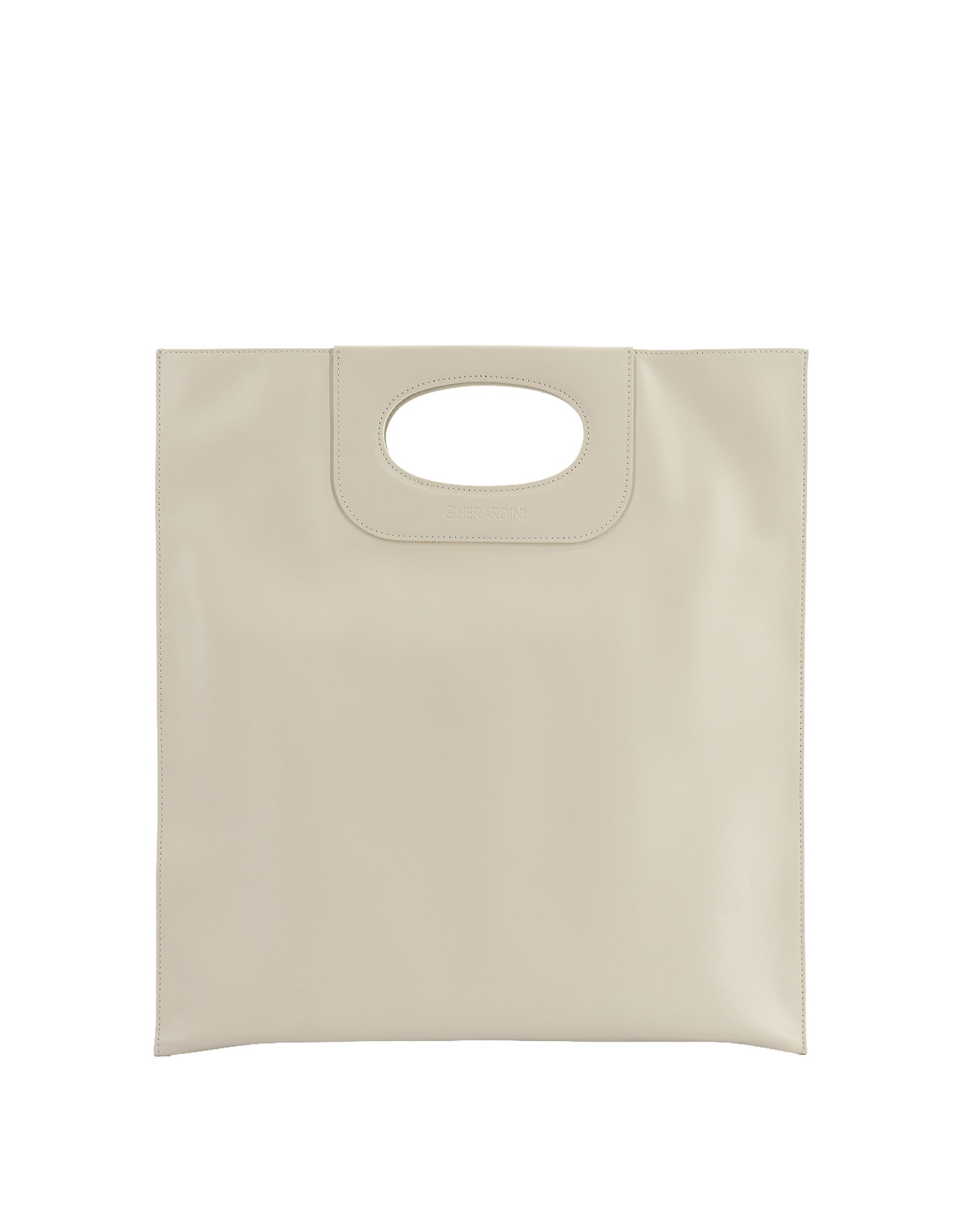 GHERARDINI Piattina Edizione Limitata in Pelle Off White