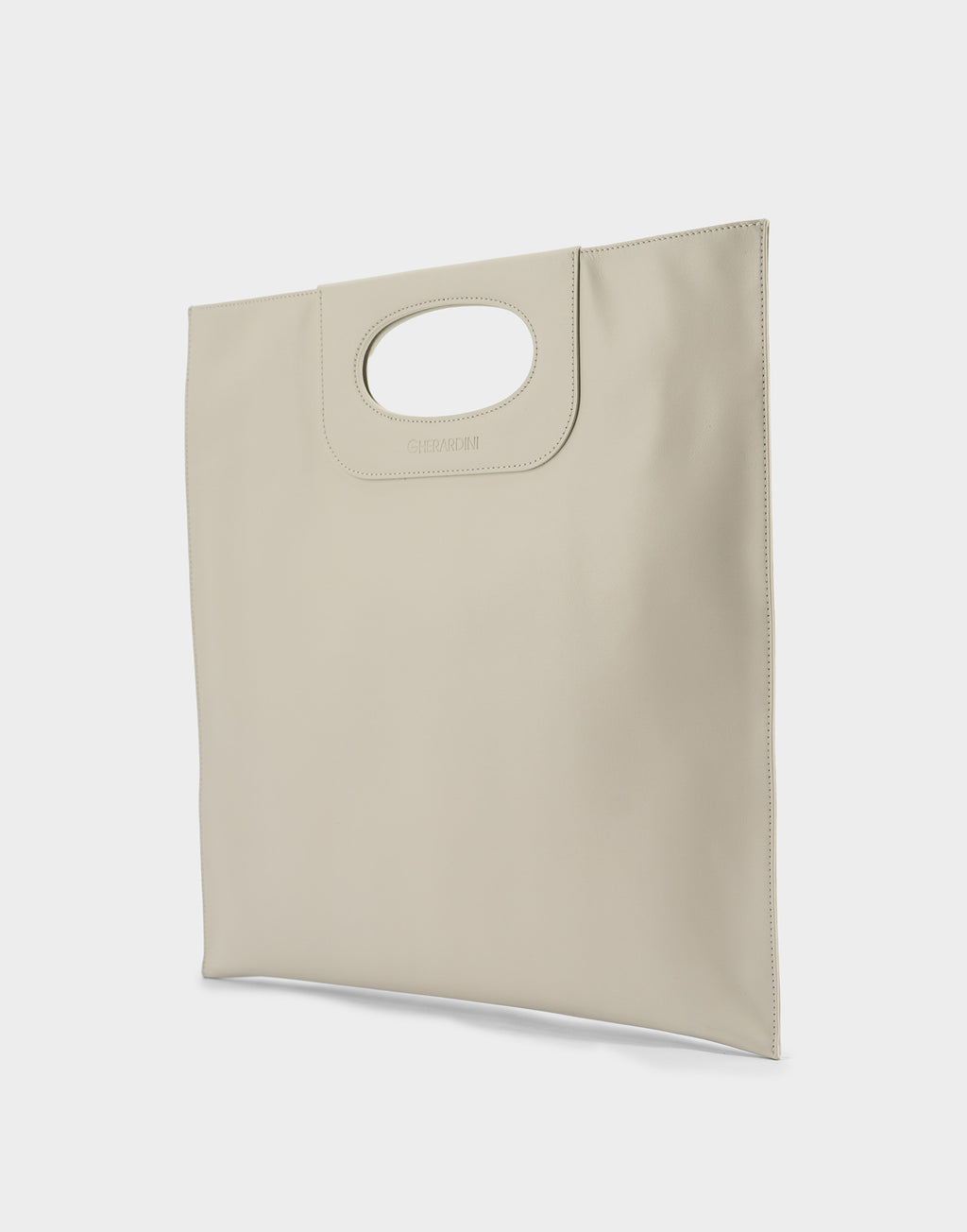 GHERARDINI Piattina Edizione Limitata in Pelle Off White