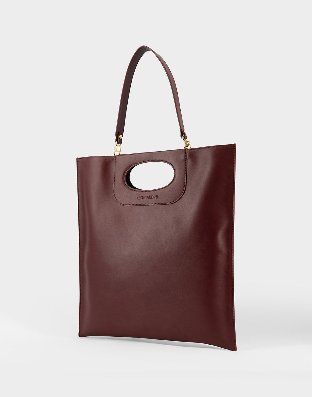 GHERARDINI Piattina Edizione Limitata in Pelle Bordeaux