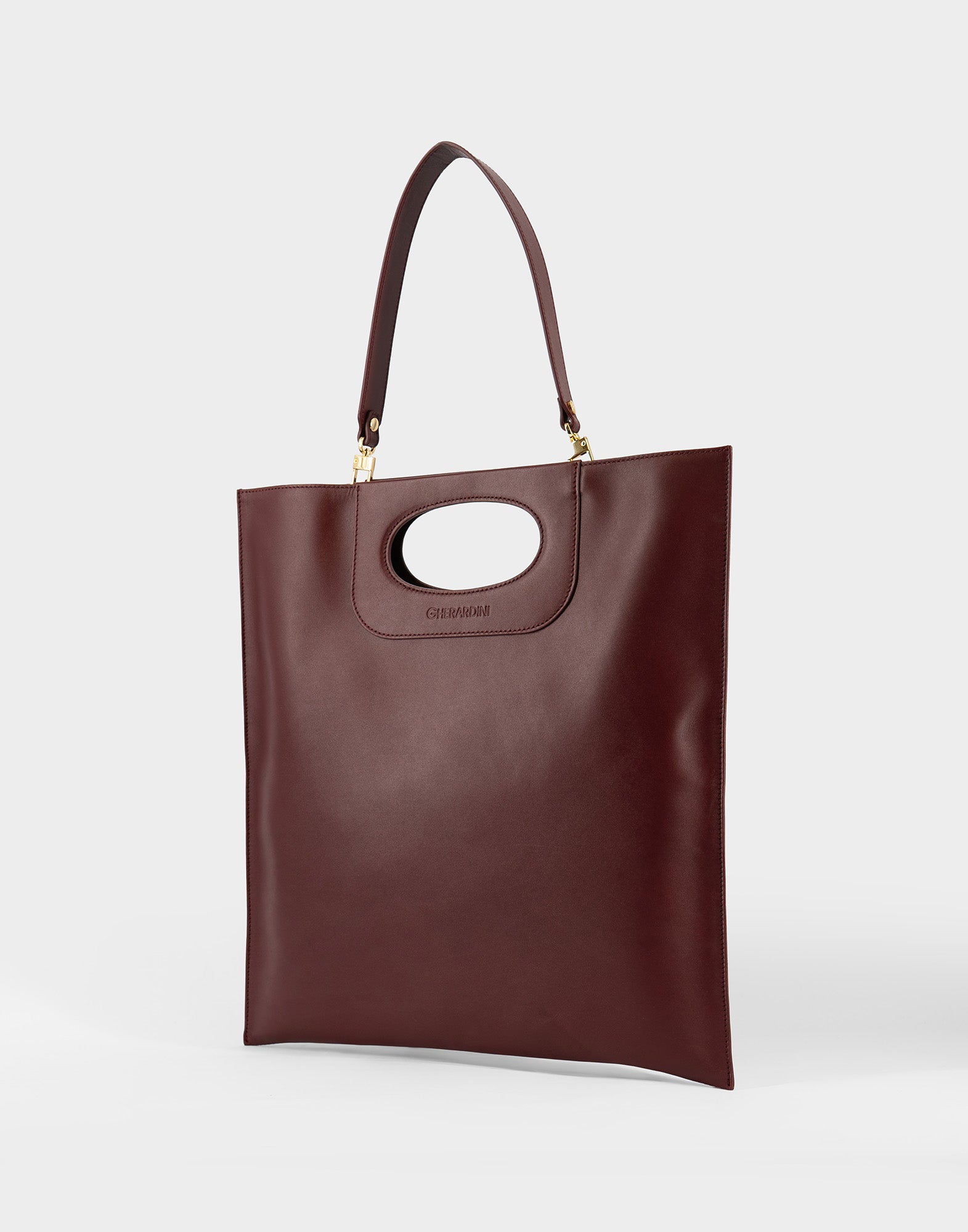 GHERARDINI Piattina Edizione Limitata in Pelle Bordeaux