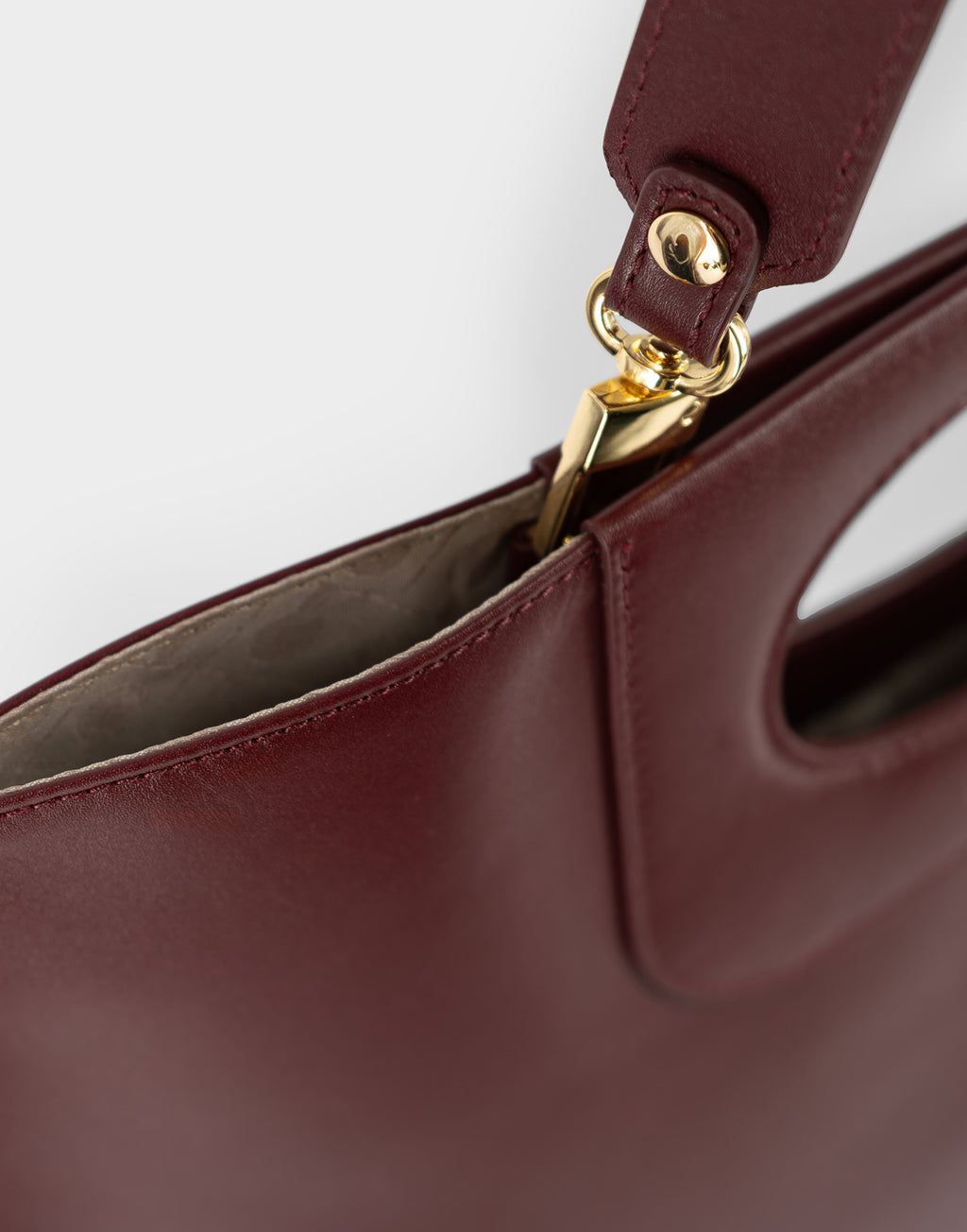 GHERARDINI Piattina Edizione Limitata in Pelle Bordeaux