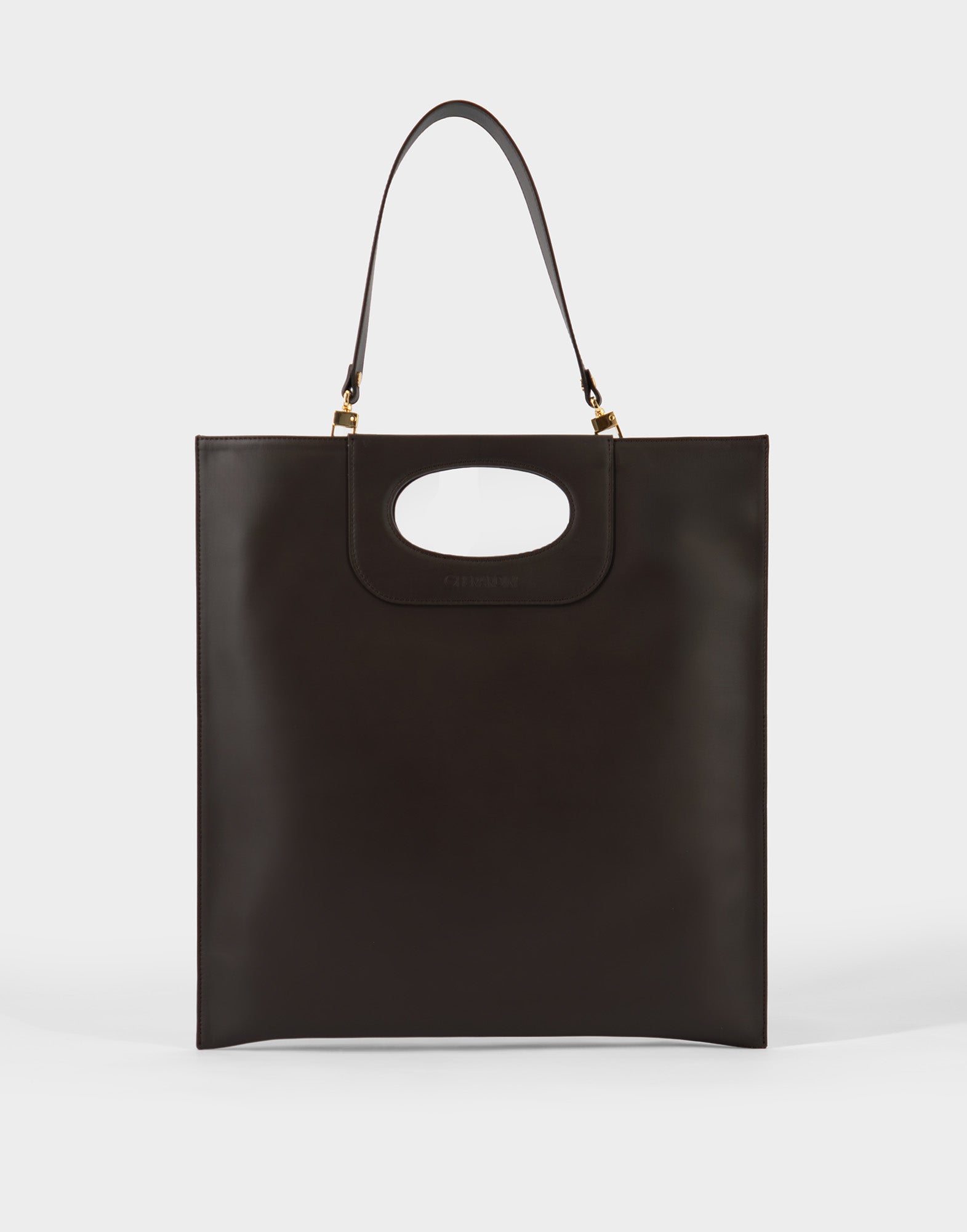 GHERARDINI Piattina Edizione Limitata in Pelle Chocolate Brown