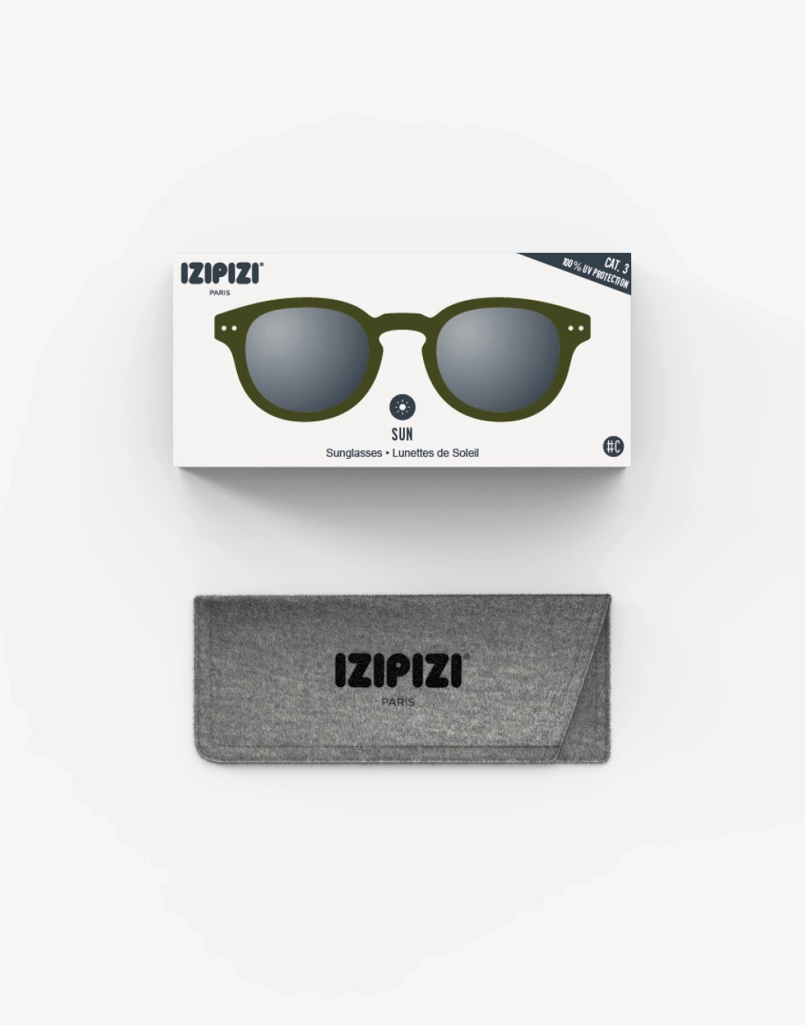 IZIPIZI Occhiali da Sole Mod. C Kaki Green