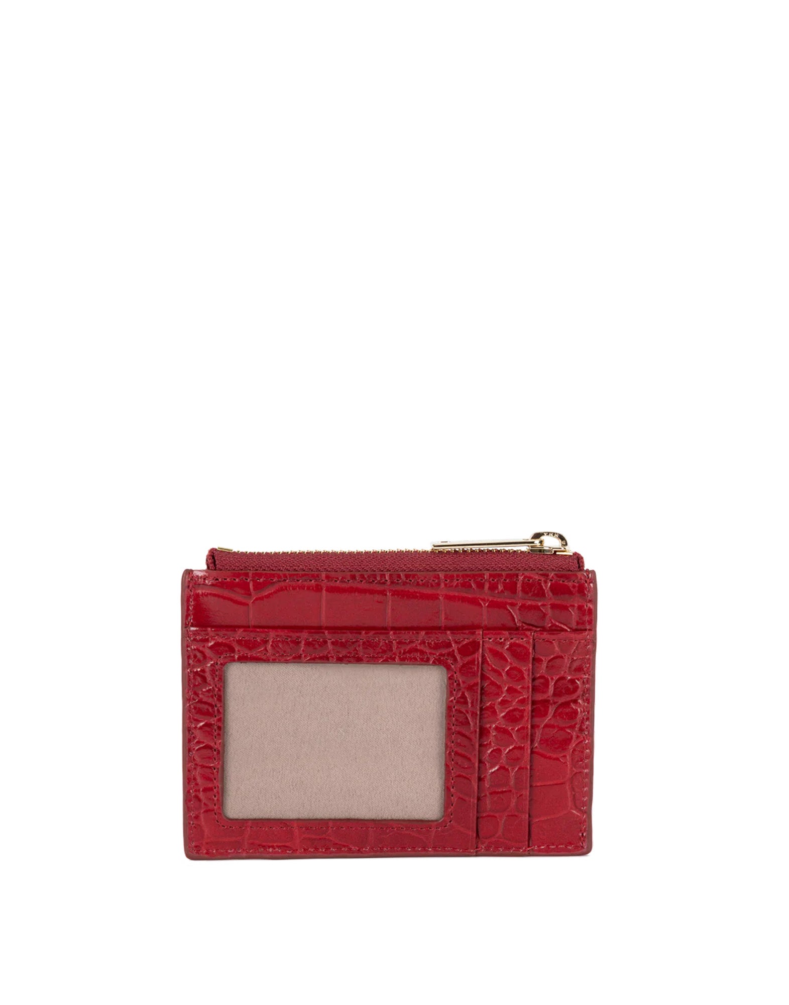 LANCASTER Portacarte con Zip Exo Carmin