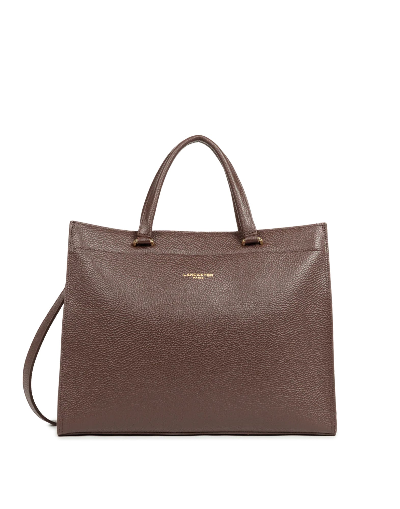LANCASTER Borsa a Spalla Foulonné Double Marron/Champagne