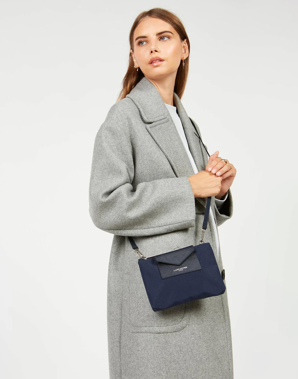 LANCASTER Petite Pochette Smart KBA Bleu Foncé