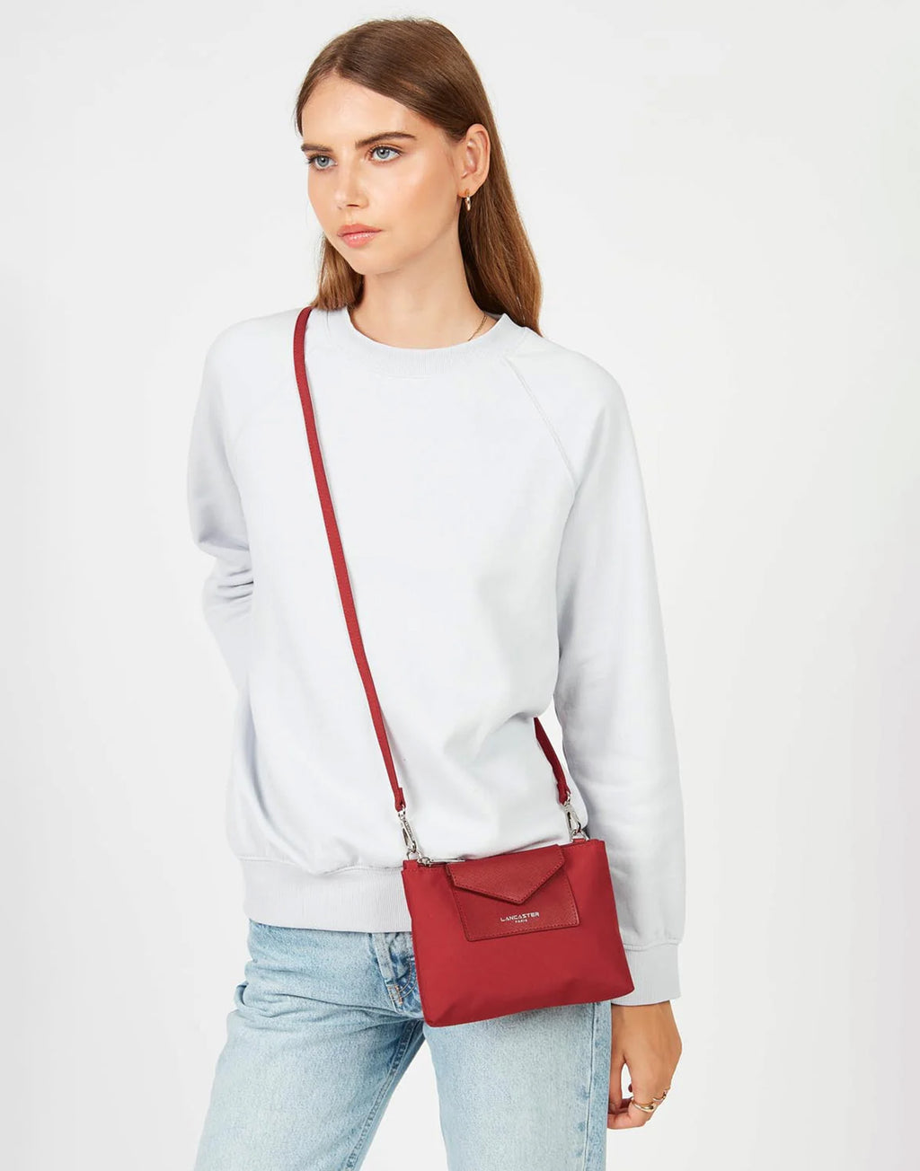LANCASTER Piccola Pochette Smart KBA Rouge