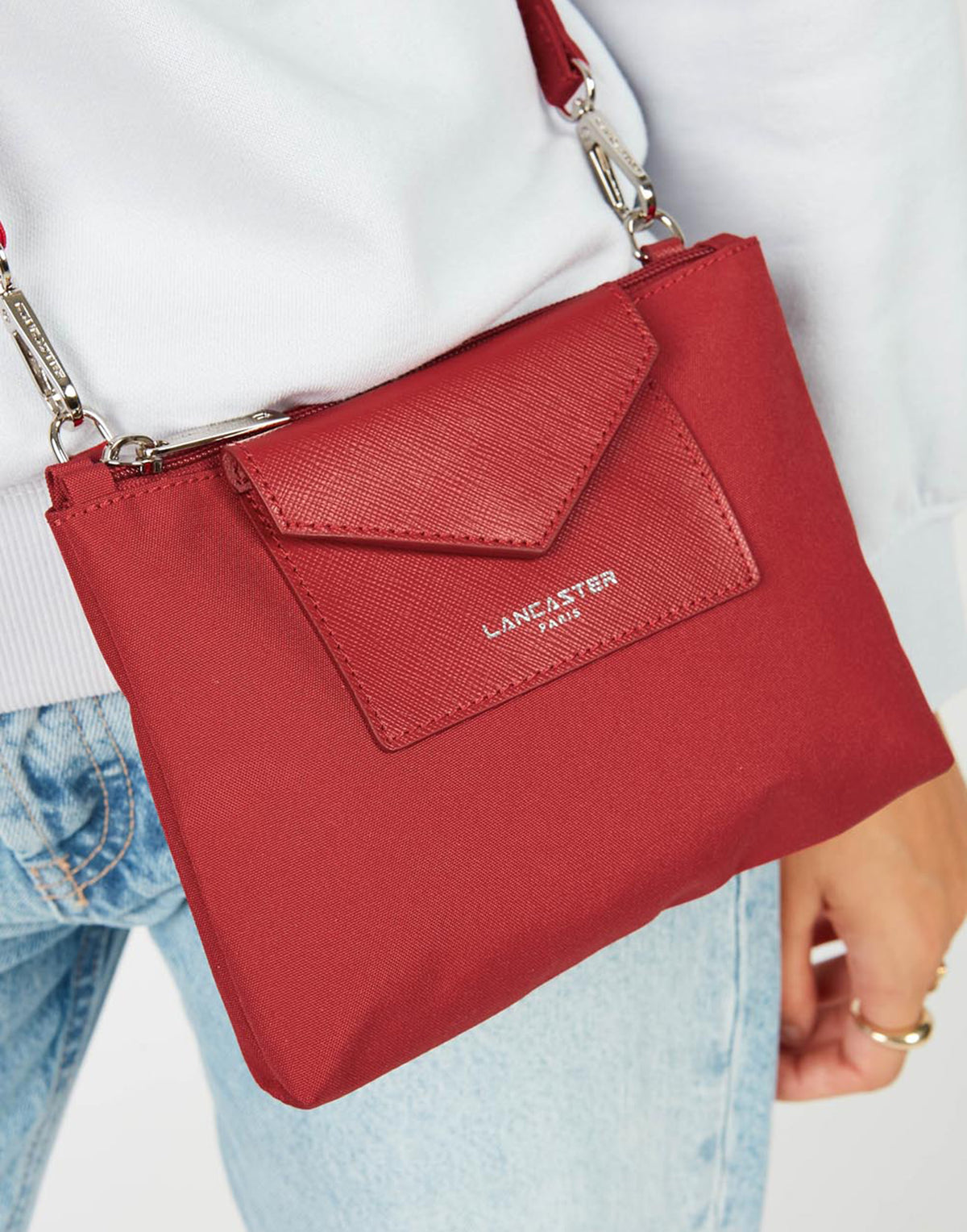 LANCASTER Petite Pochette Smart KBA Rouge