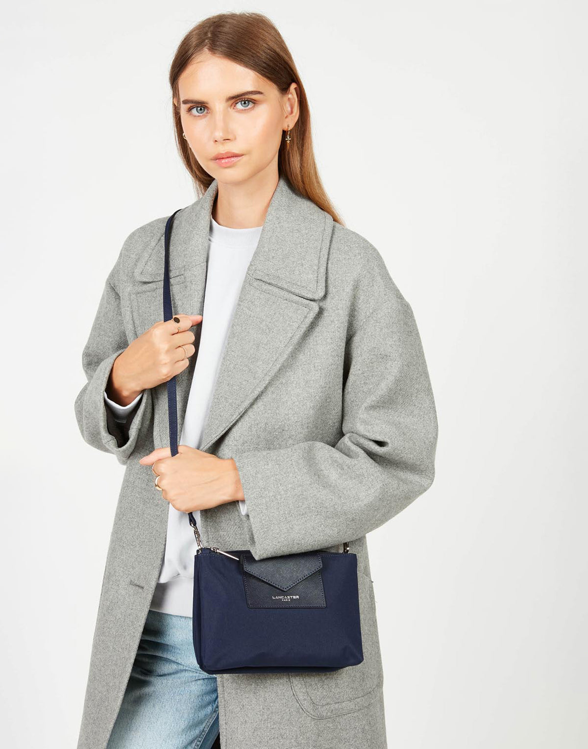 Pochette double intelligente LANCASTER KBA Bleu foncé