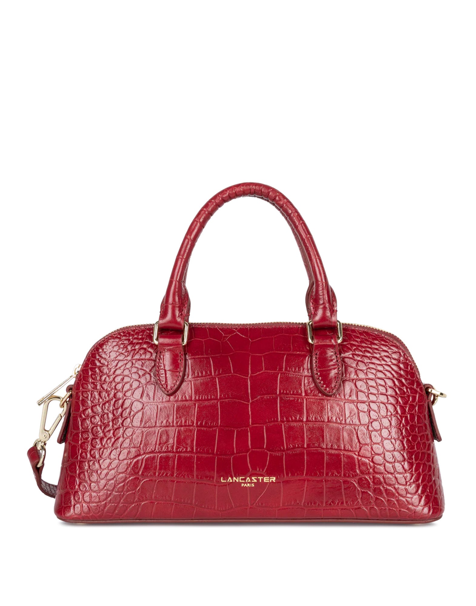 LANCASTER Borsa a Mezzaluna Exo Stampa Cocco Carmin