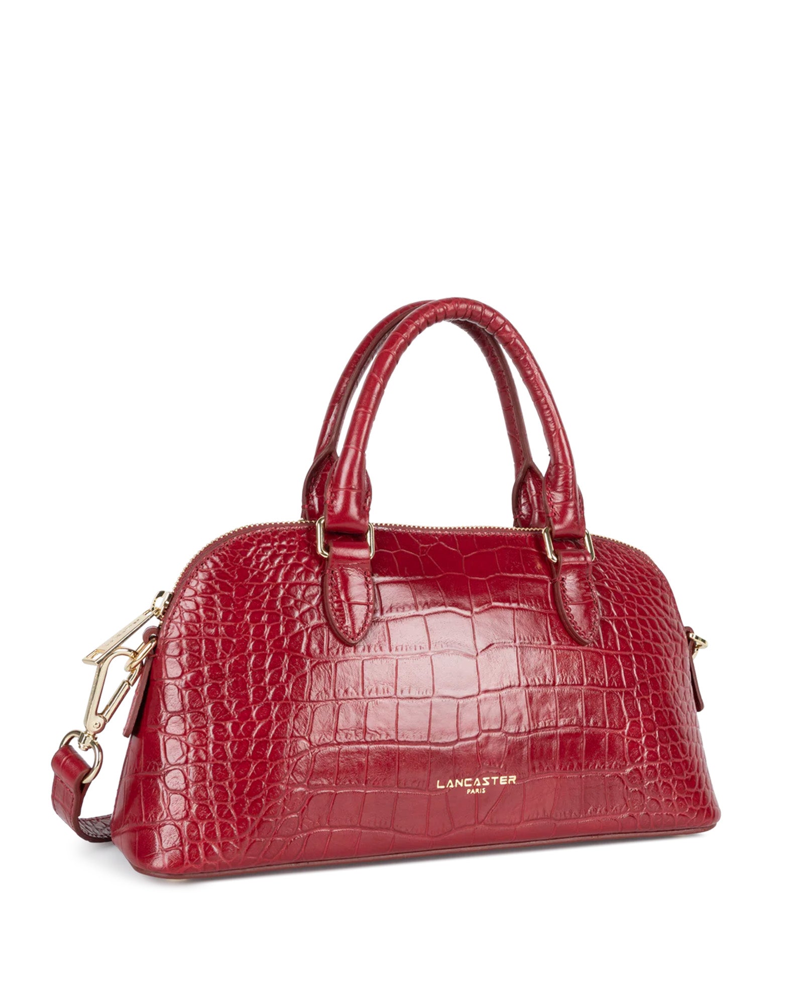 LANCASTER Borsa a Mezzaluna Exo Stampa Cocco Carmin