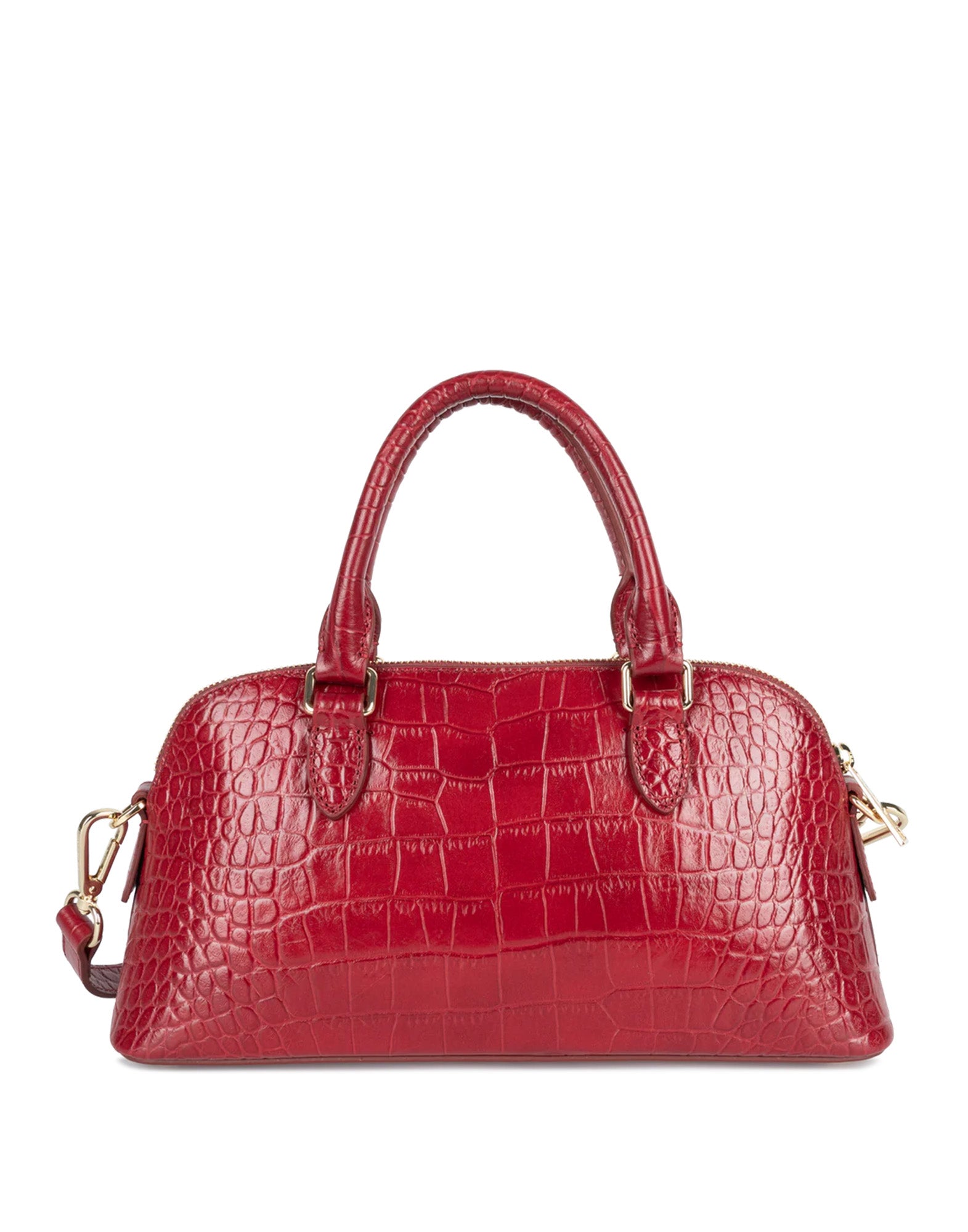 LANCASTER Borsa a Mezzaluna Exo Stampa Cocco Carmin