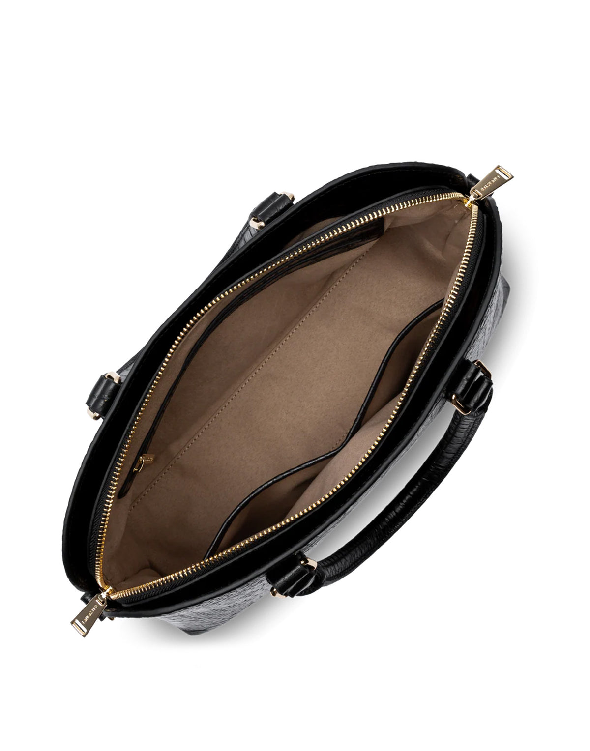 LANCASTER Borsa a Mezzaluna Exo in Pelle Stampata Noir